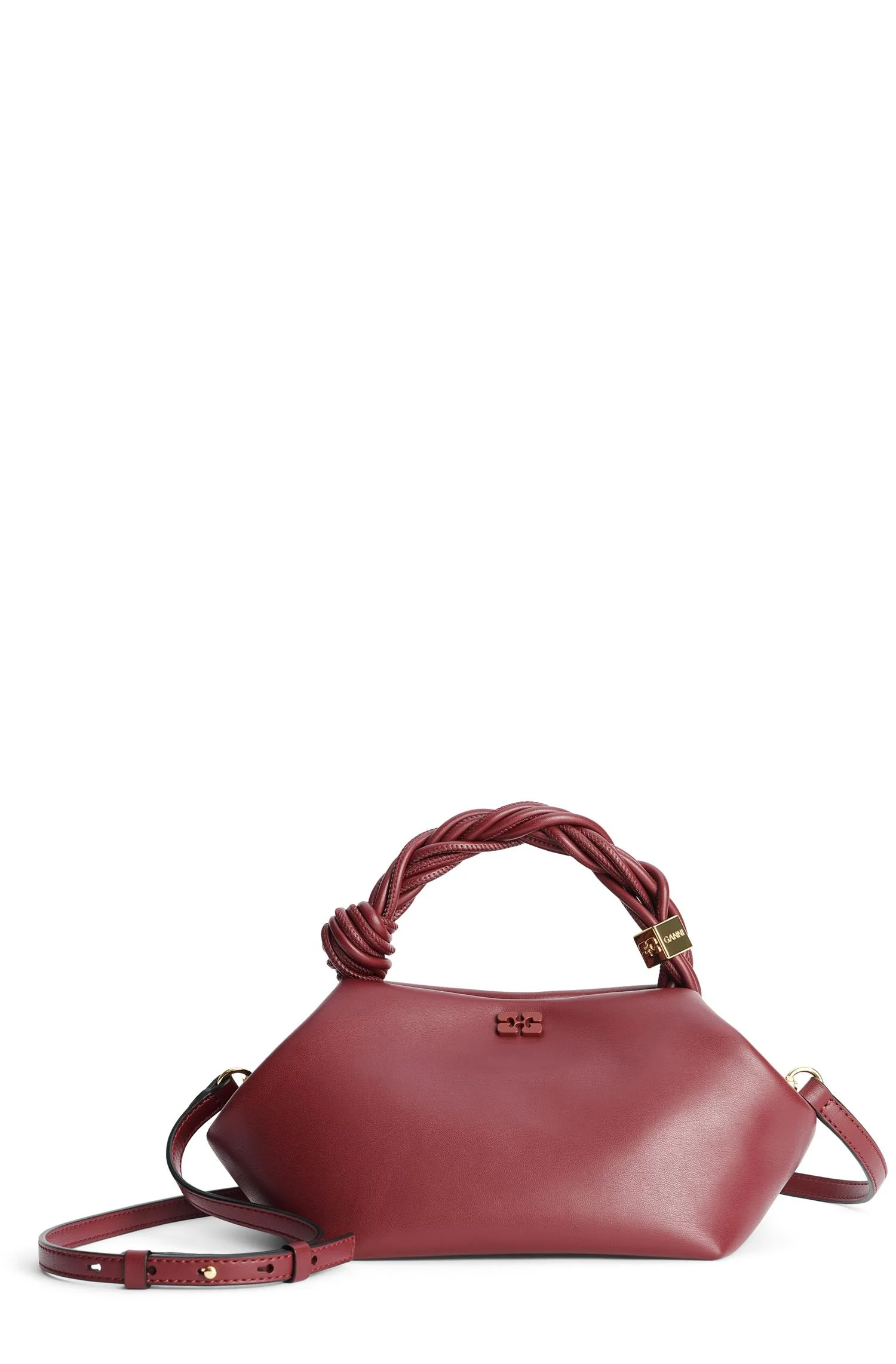 Burgunder Ganni Bou Bag Small - Image 9