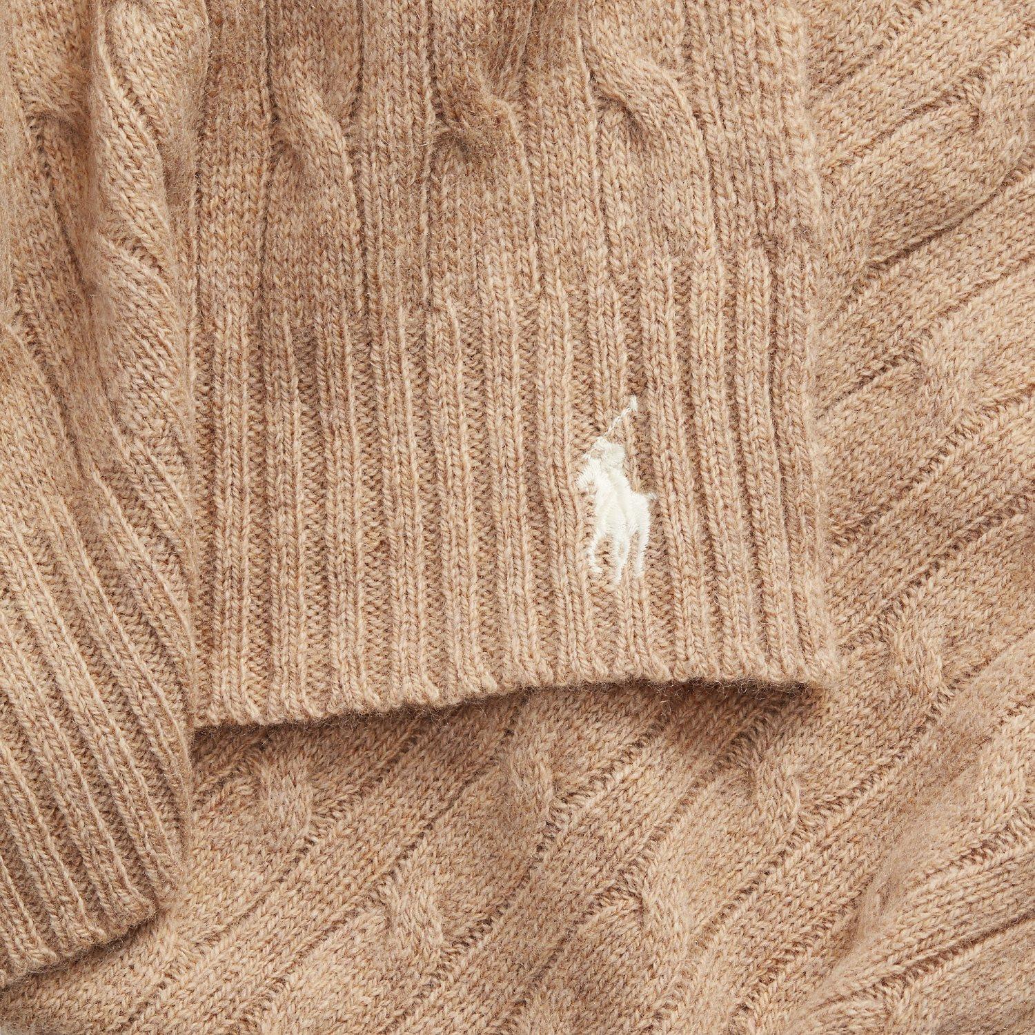 Camel CABLE SCARF-SCARF - Image 2
