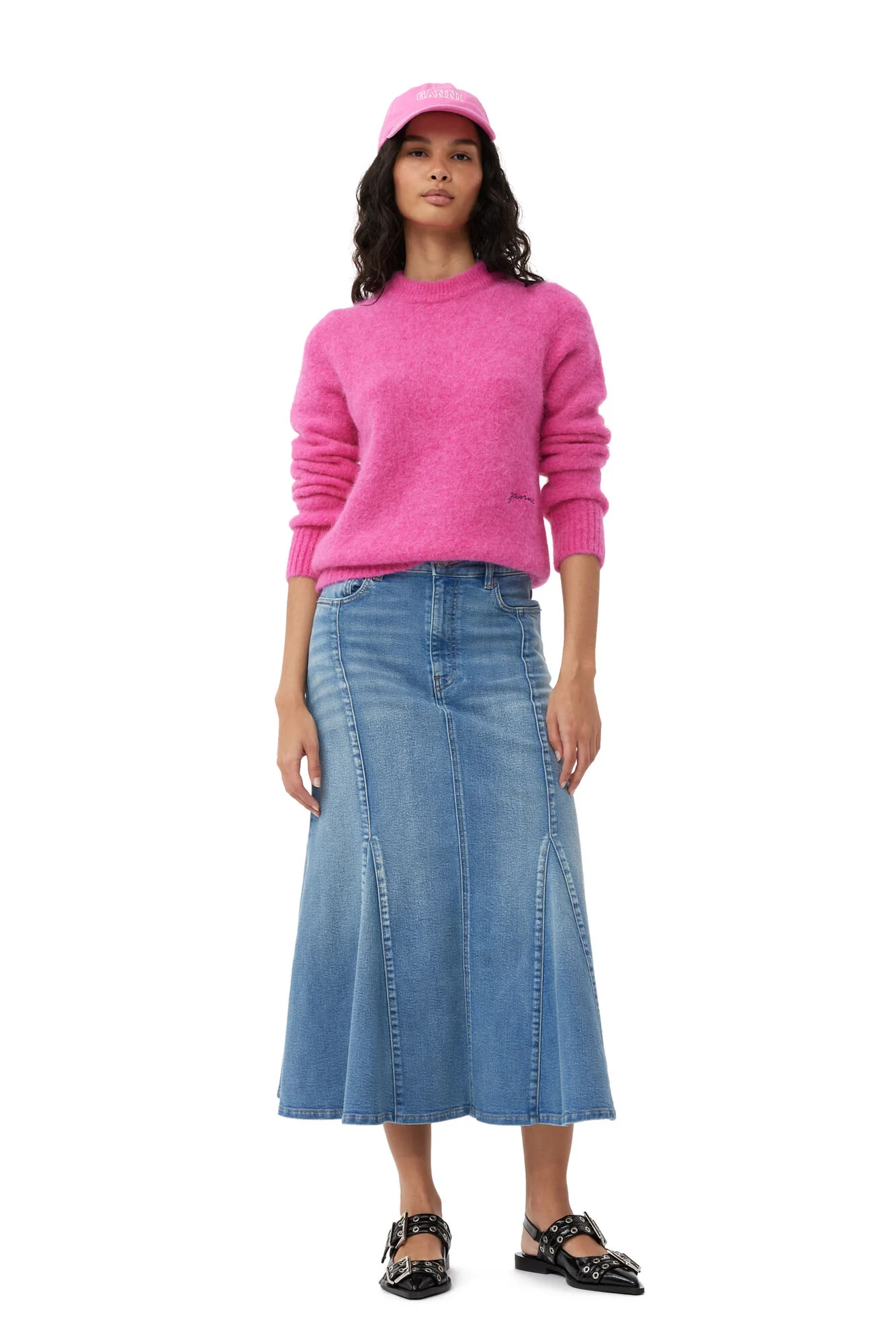 Cerise Brushed Alpaca O-neck - Image 4