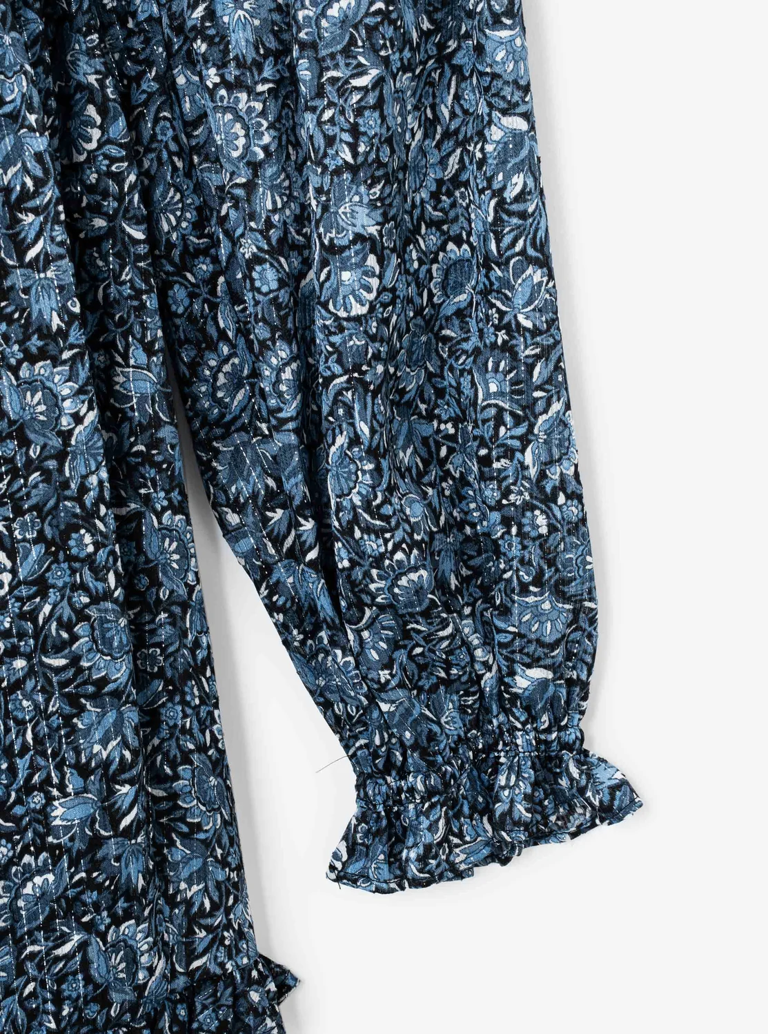Chambray Maxi Dress w.mini ruffles - Image 4