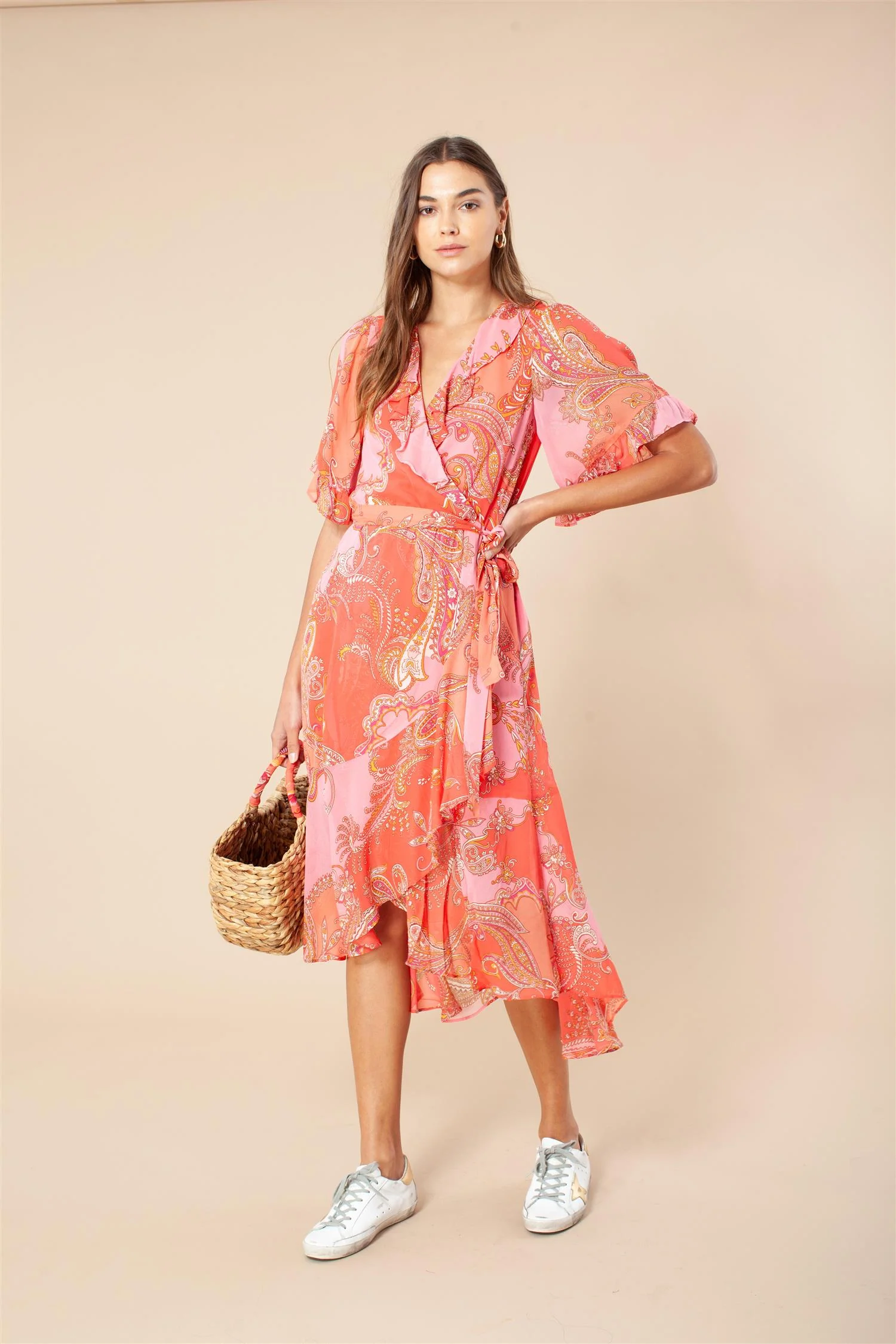 Corall Fake Wrap dress - Image 3