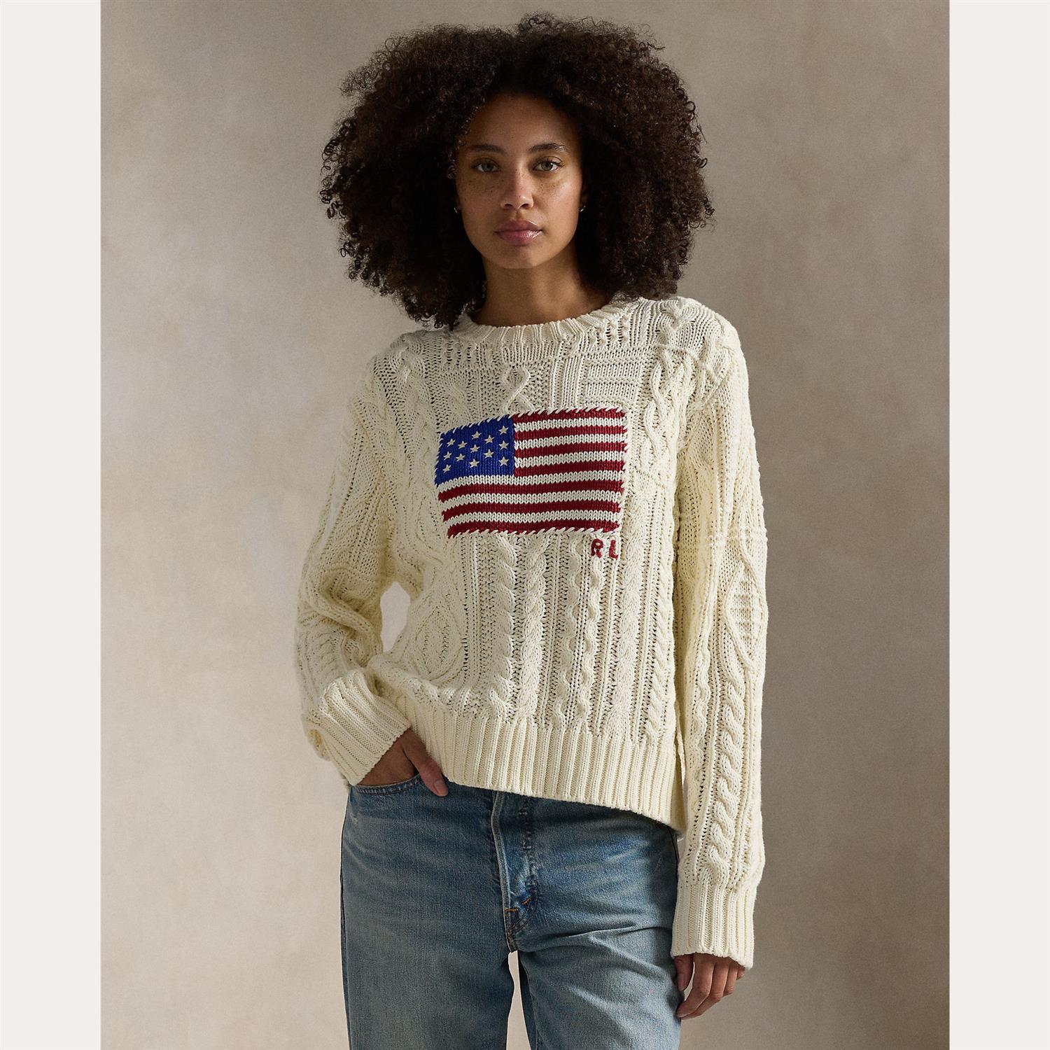 Cream Aran Flag Pullover - Image 4