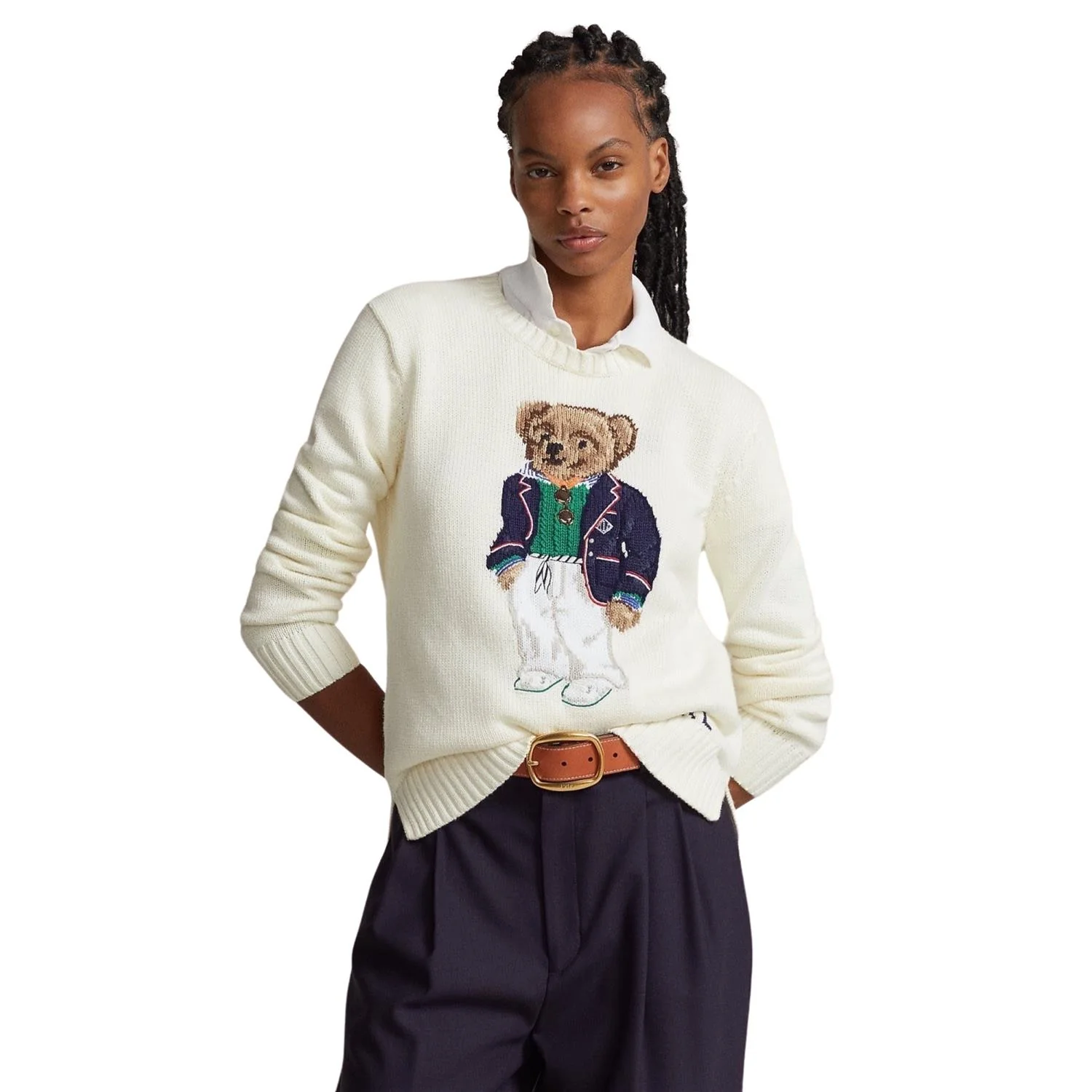 Cream Bear pullover - Image 2