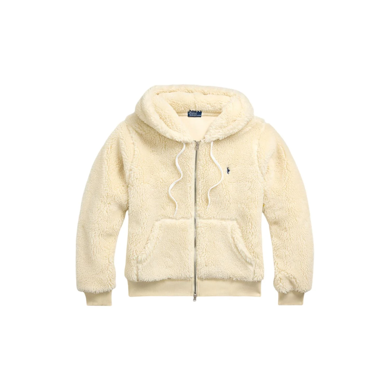 Cream Fleece Full Zip Hoodie