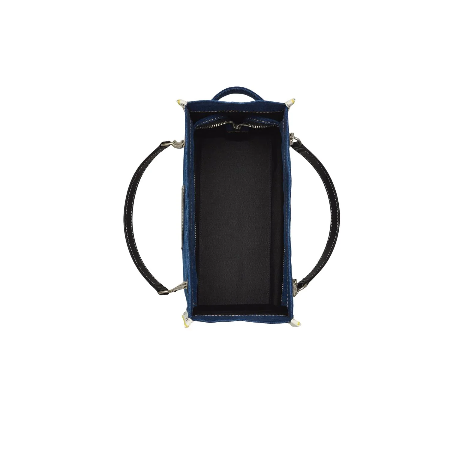Dark Wash The medium Tote Denim Chain Tote bag - Image 8