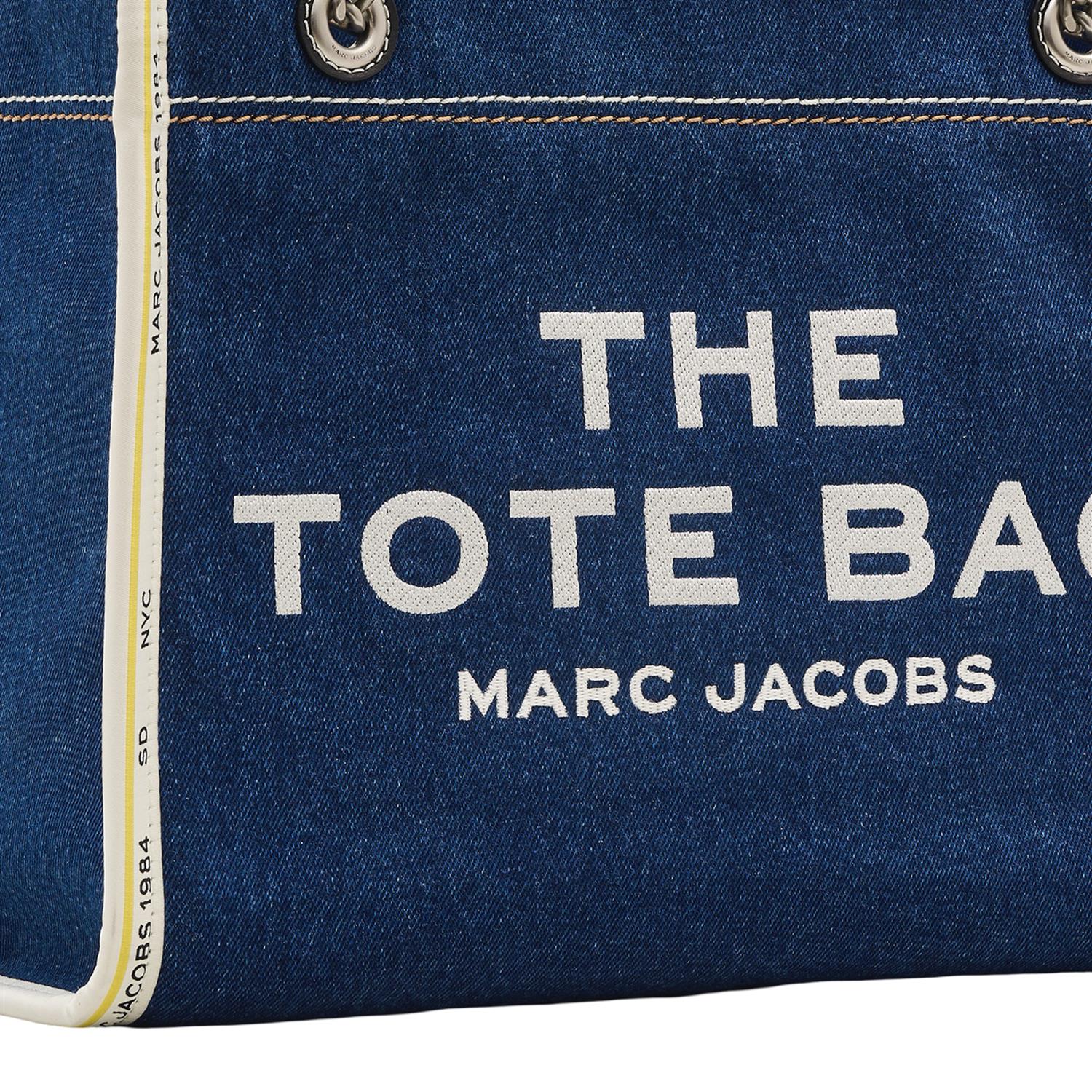 Dark Wash The medium Tote Denim Chain Tote bag - Image 9