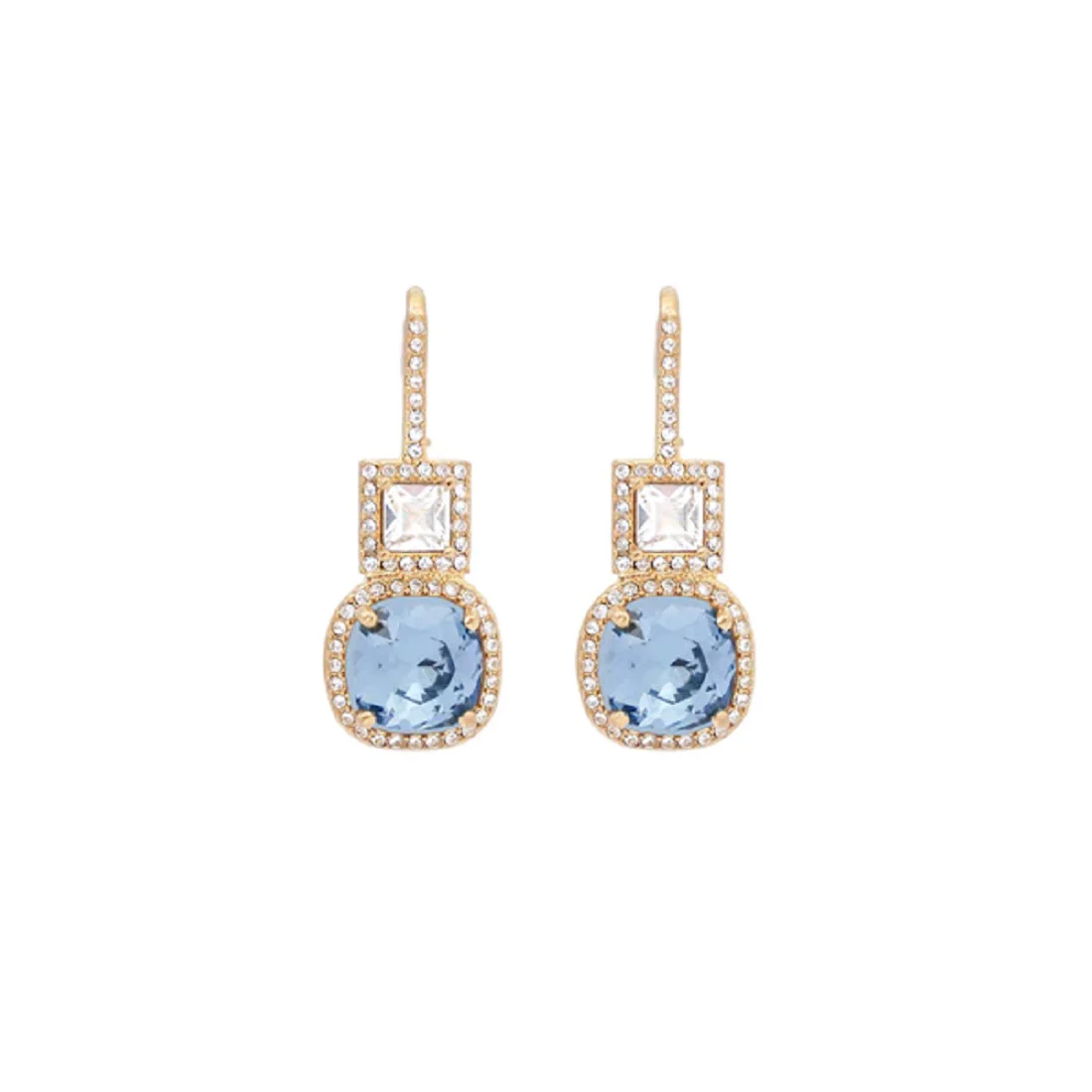 Denim Blue/Clear Tamara Swarovski ørepynt
