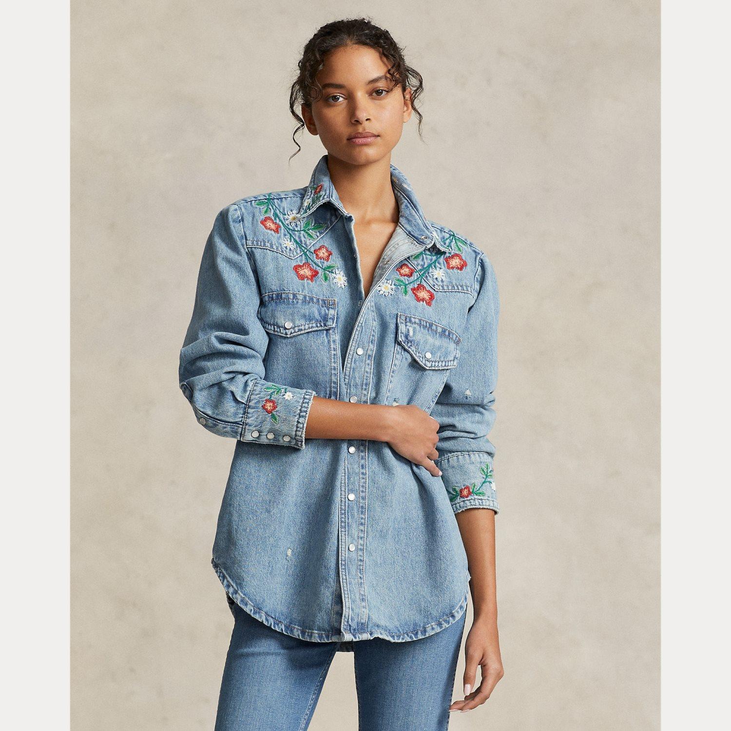 Denim Toyama Wash Western EM SH-Long Slv Shirt - Image 4