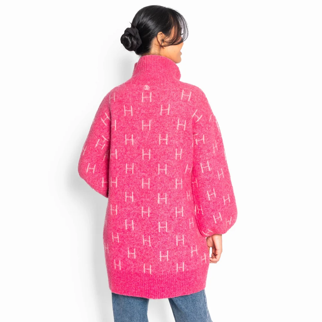 Fam long sweater Chateau rose - Image 2