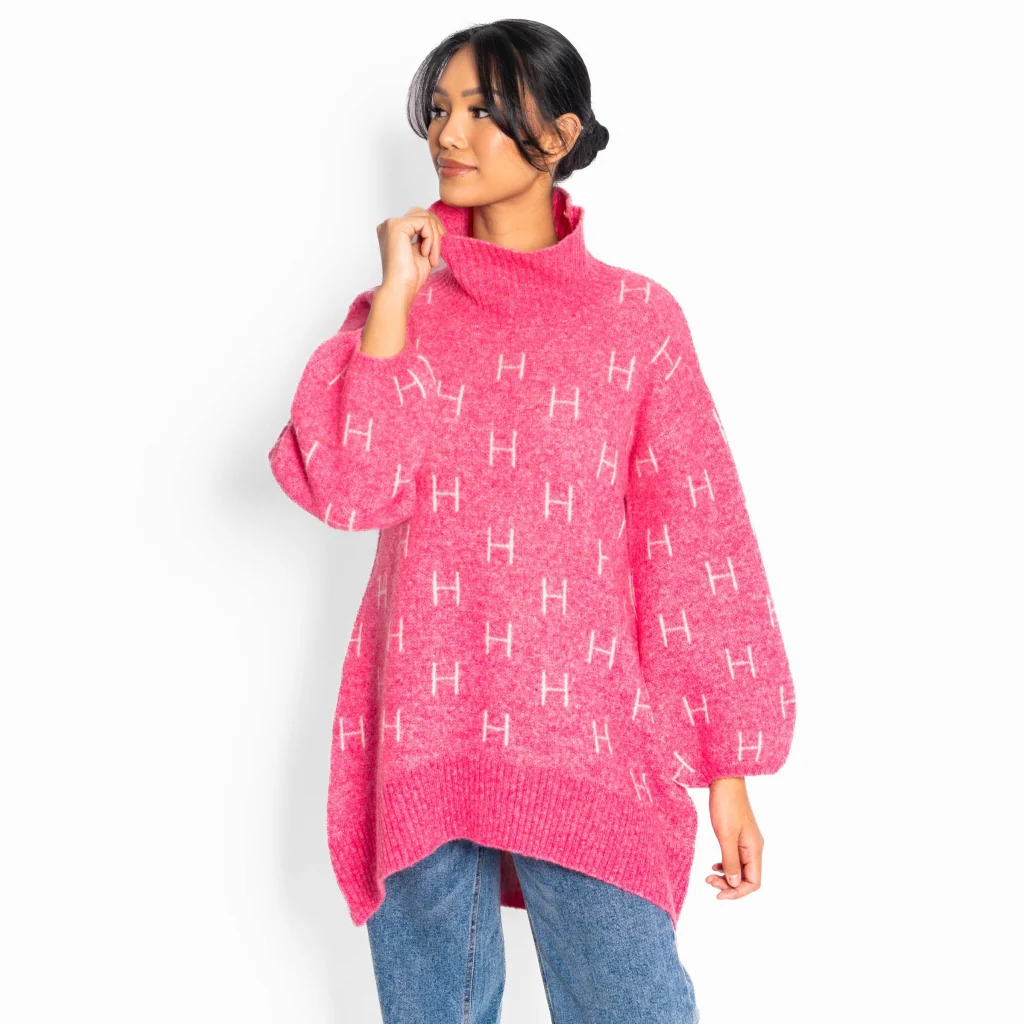 Fam long sweater Chateau rose - Image 3