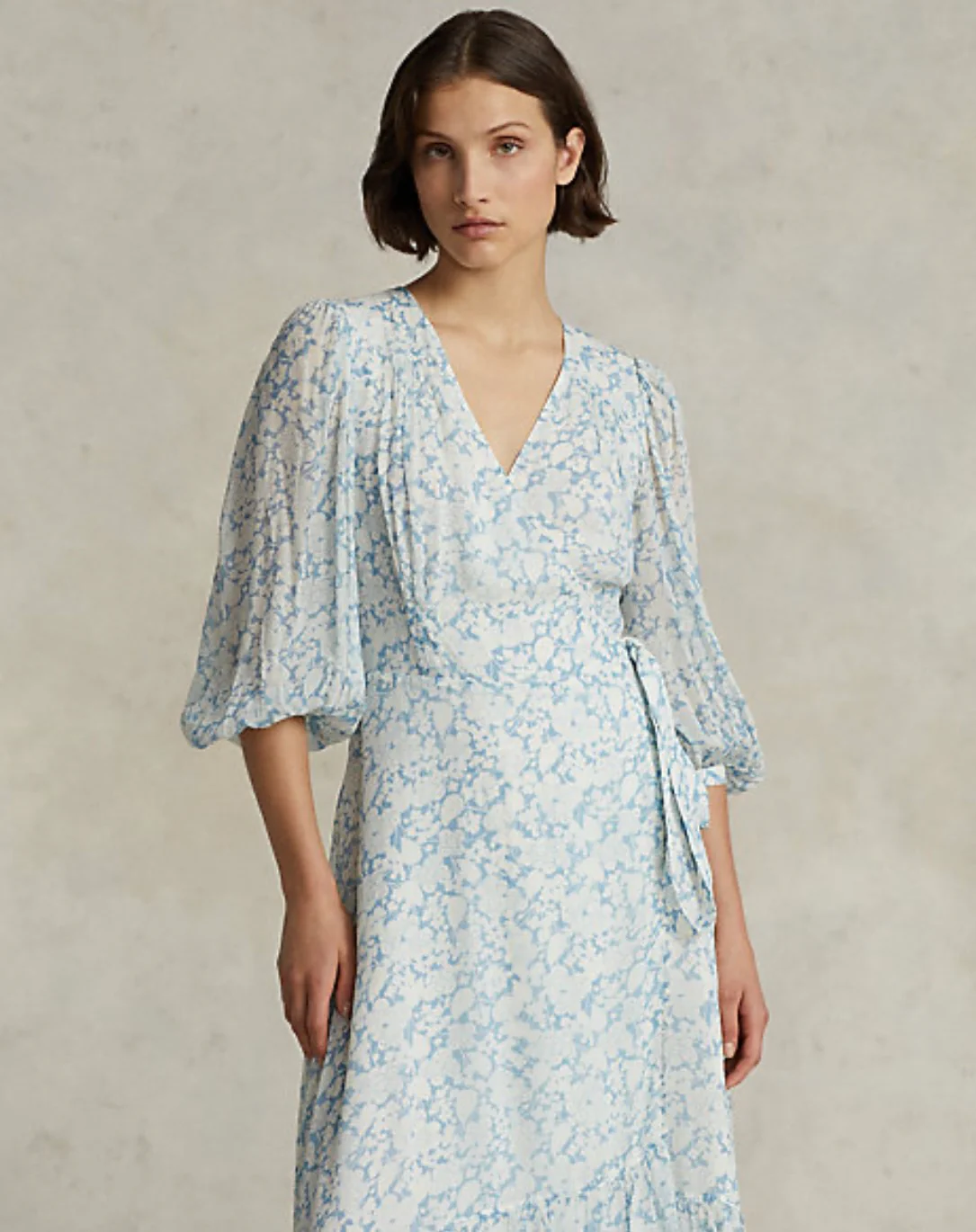 Floral Print LE ESE DR-Long Day Dress - Image 3