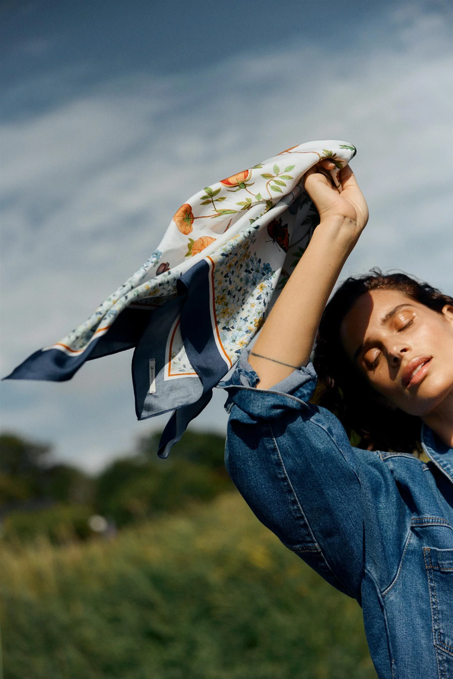 Florence Silk Scarf - Image 4