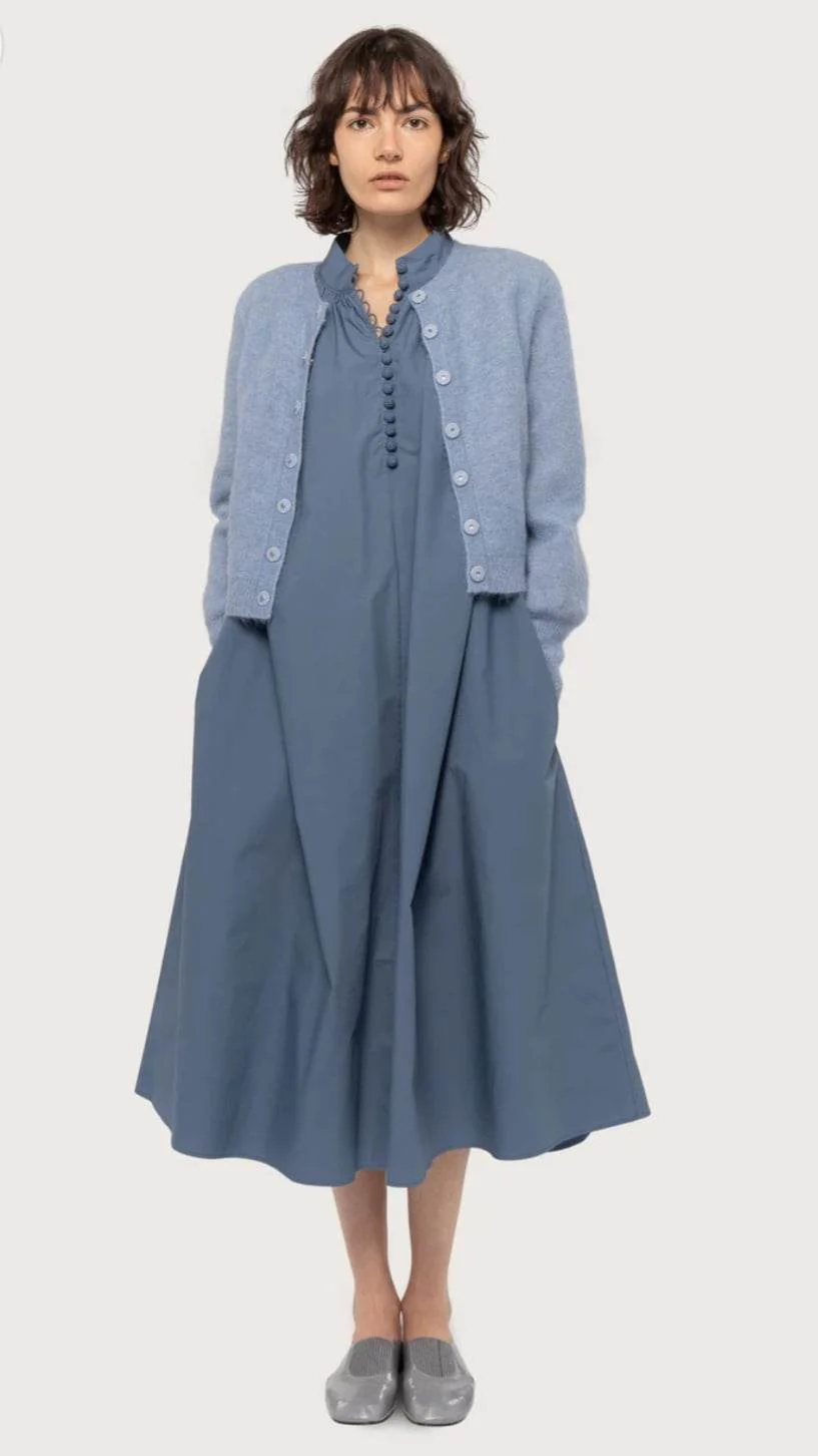 French Blue Mohair Petit cardigan - Image 2
