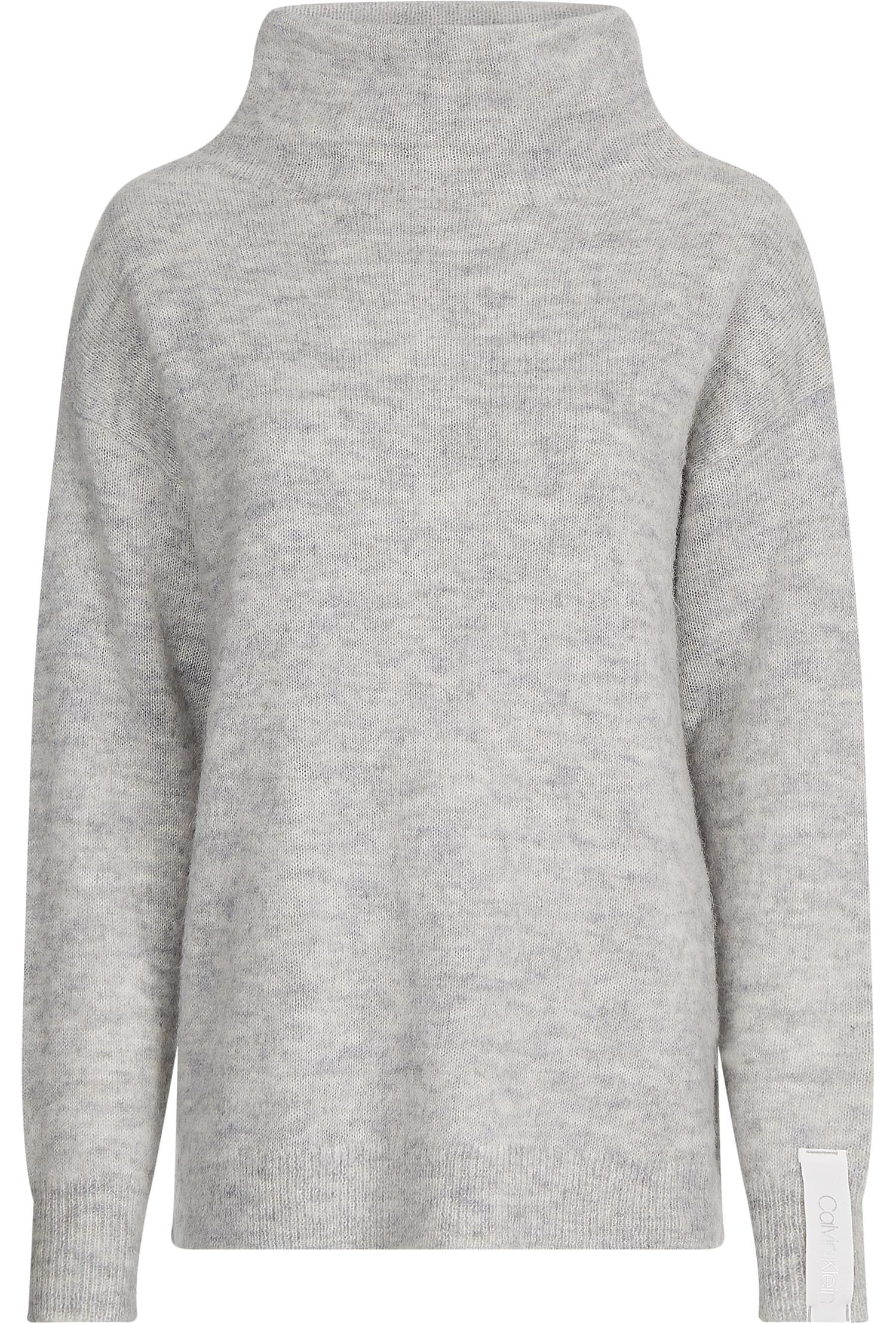 Grå Fluffy Color Block sweater