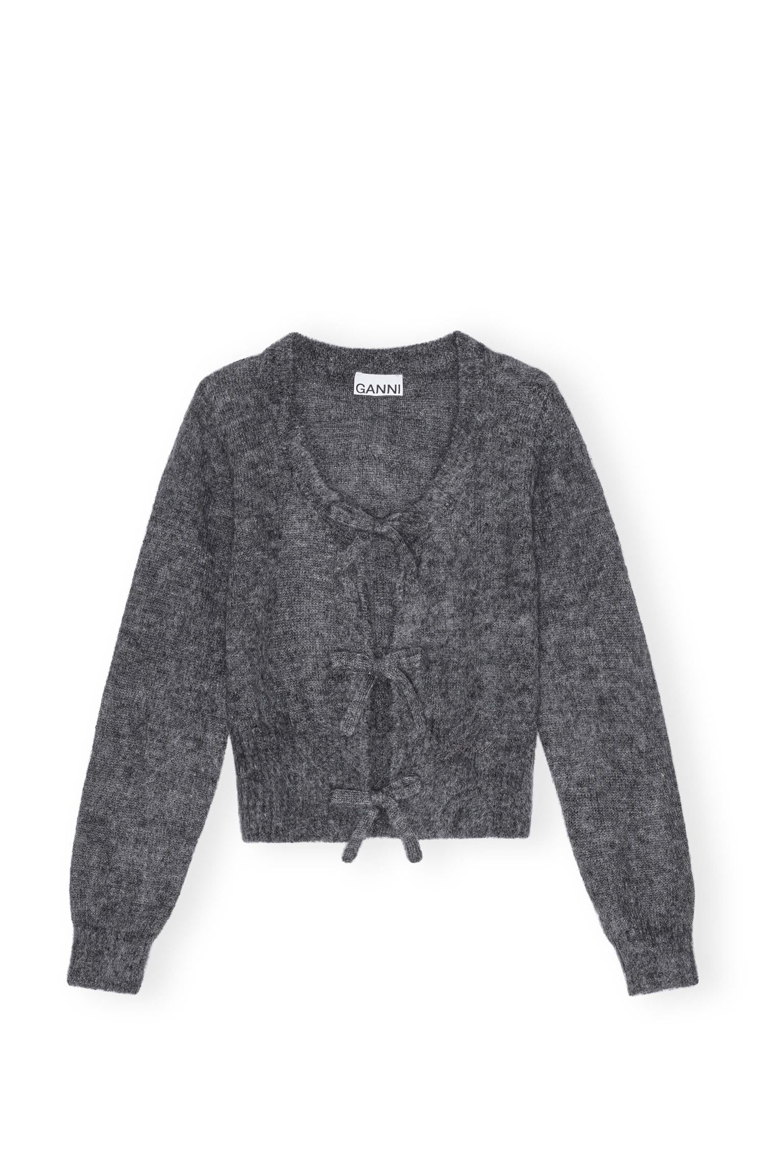 Grå Light Mohair The Strin Cardigan