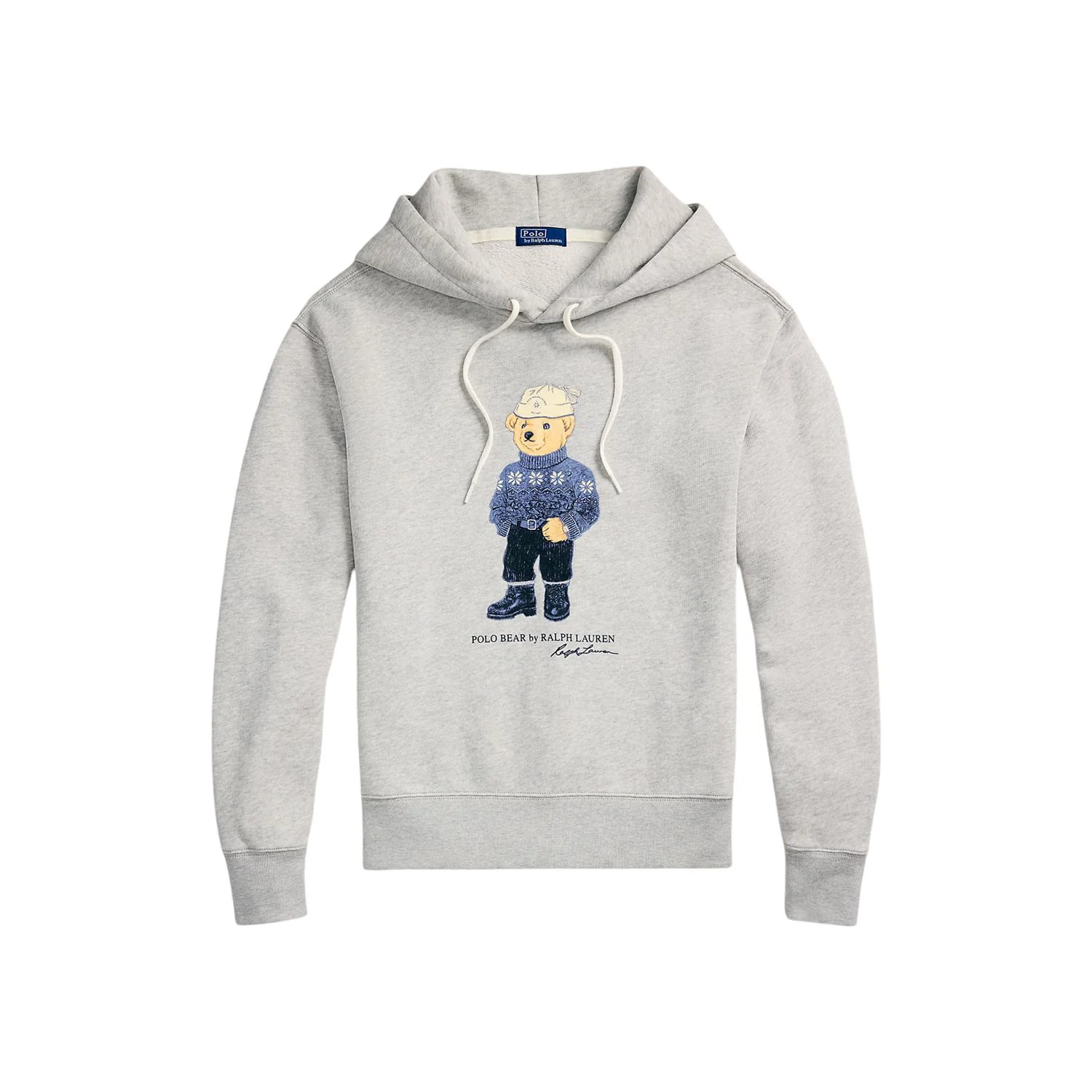 Grå Polo Bear Fleece Hoodie