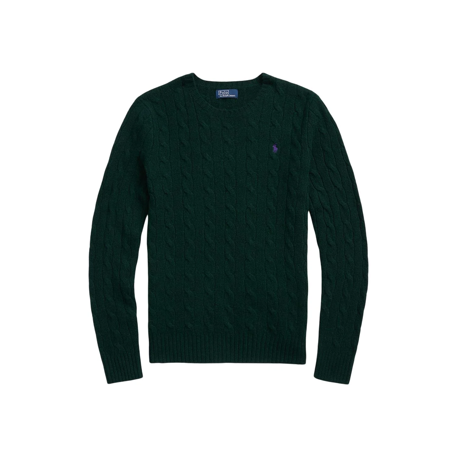 Grønn Cabel Knit Sweater