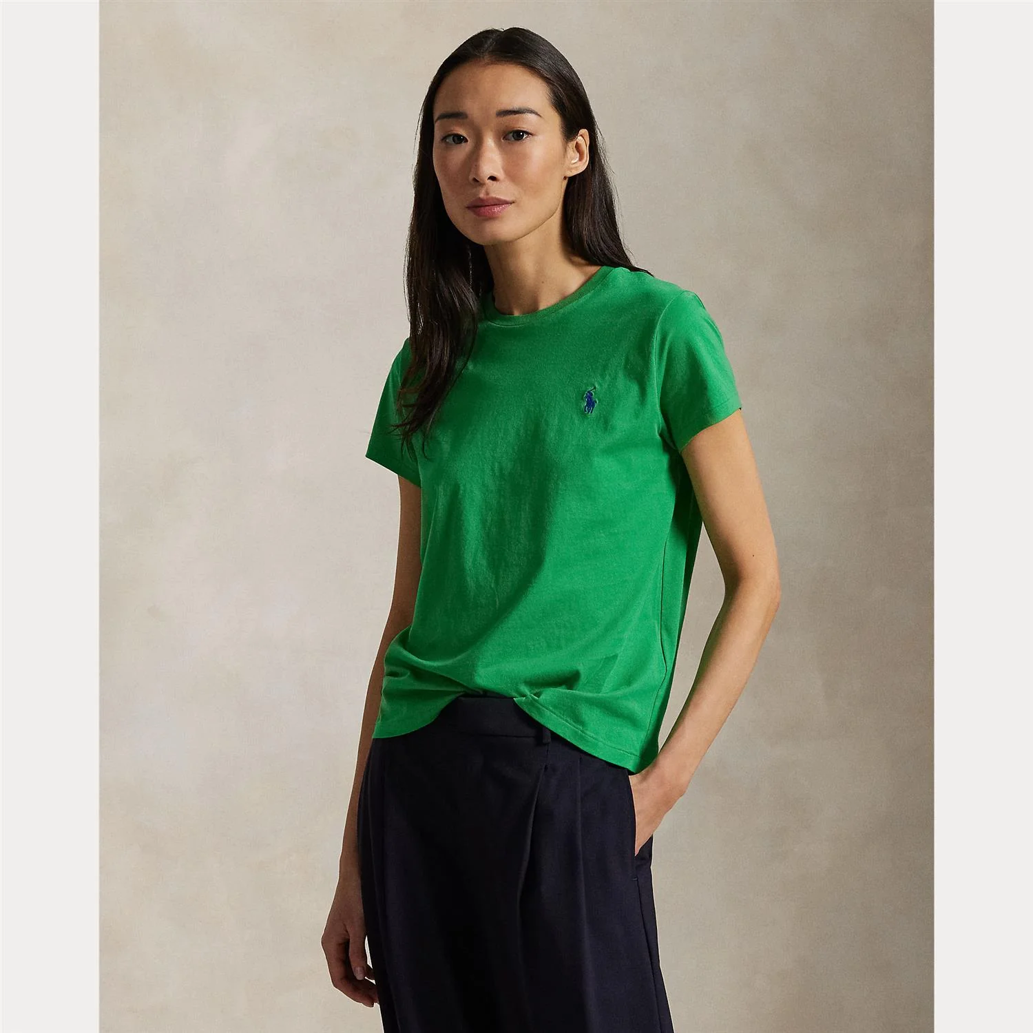 Grønn Cotton Jersey Crewneck tee - Image 2