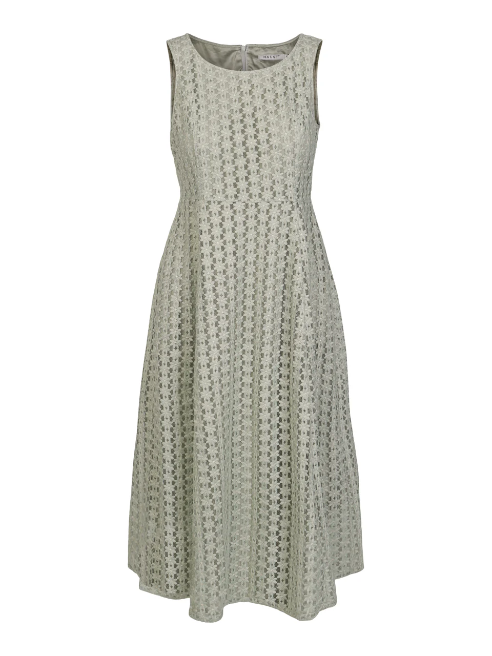 Grønn Embroidery Dress