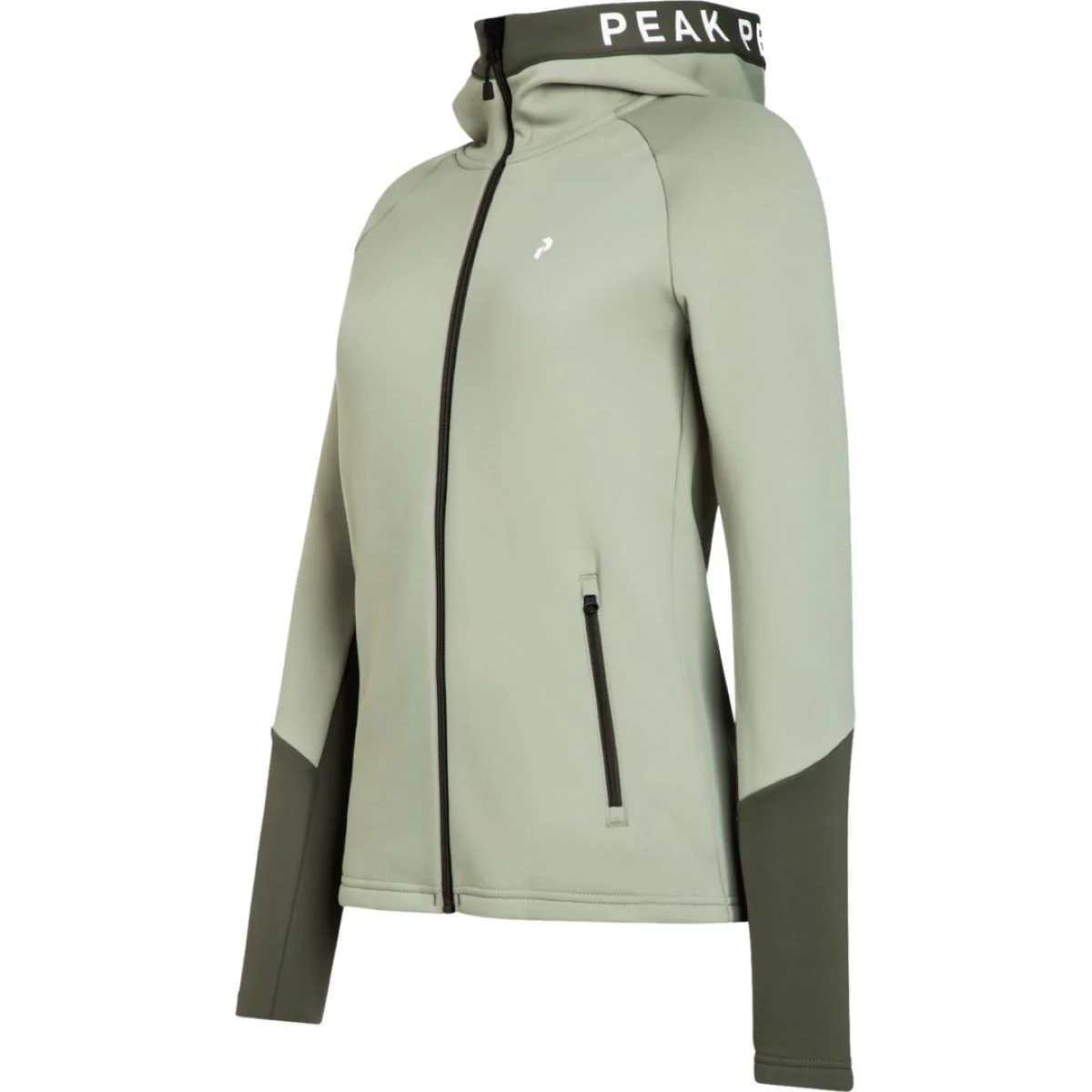 Grønn W Rider Mid Zip Hood - Image 3