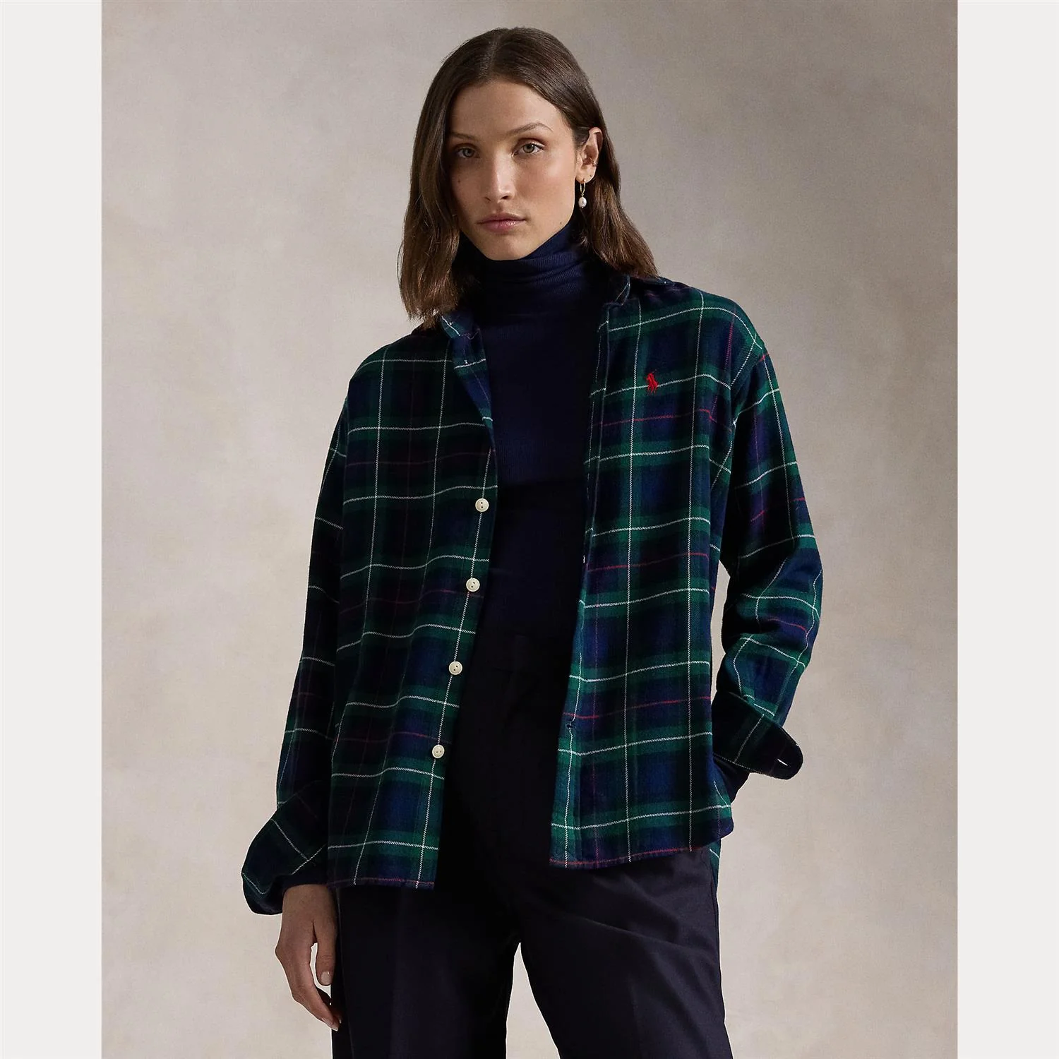 Grønnrutet Plaid Cotton shirt - Image 2