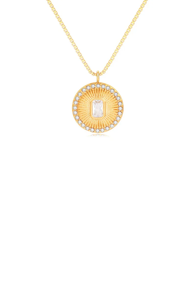 Gull Future necklace med Zirkonia