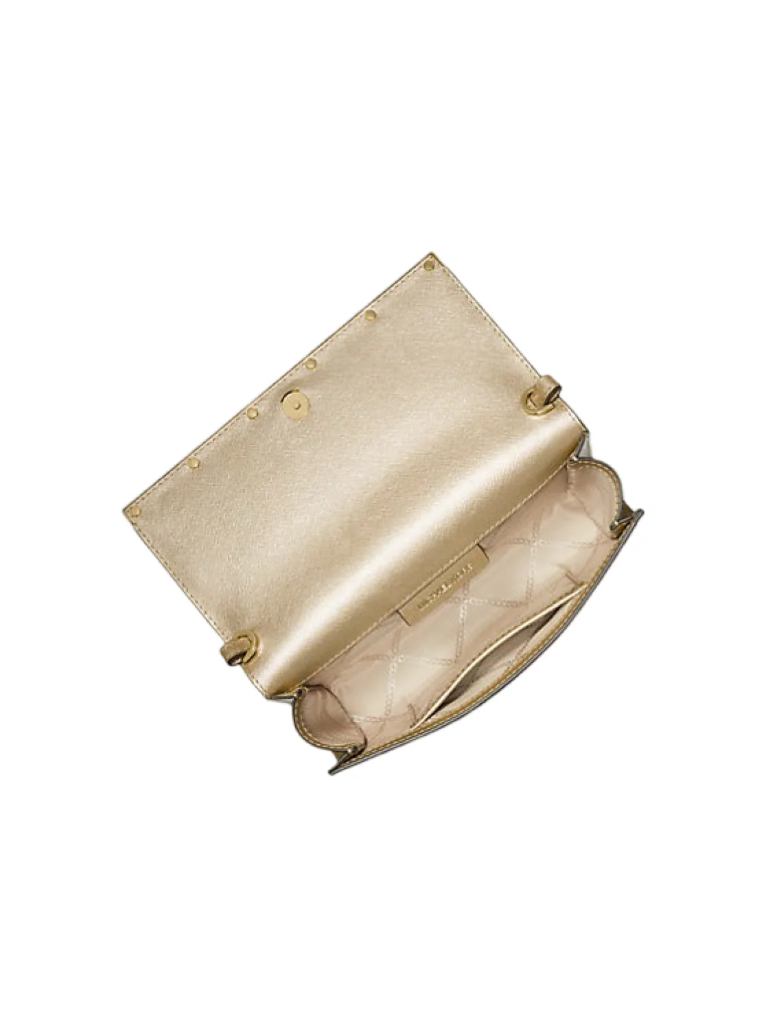 Gull Mona Large Metallic Leather Clutch - Image 4