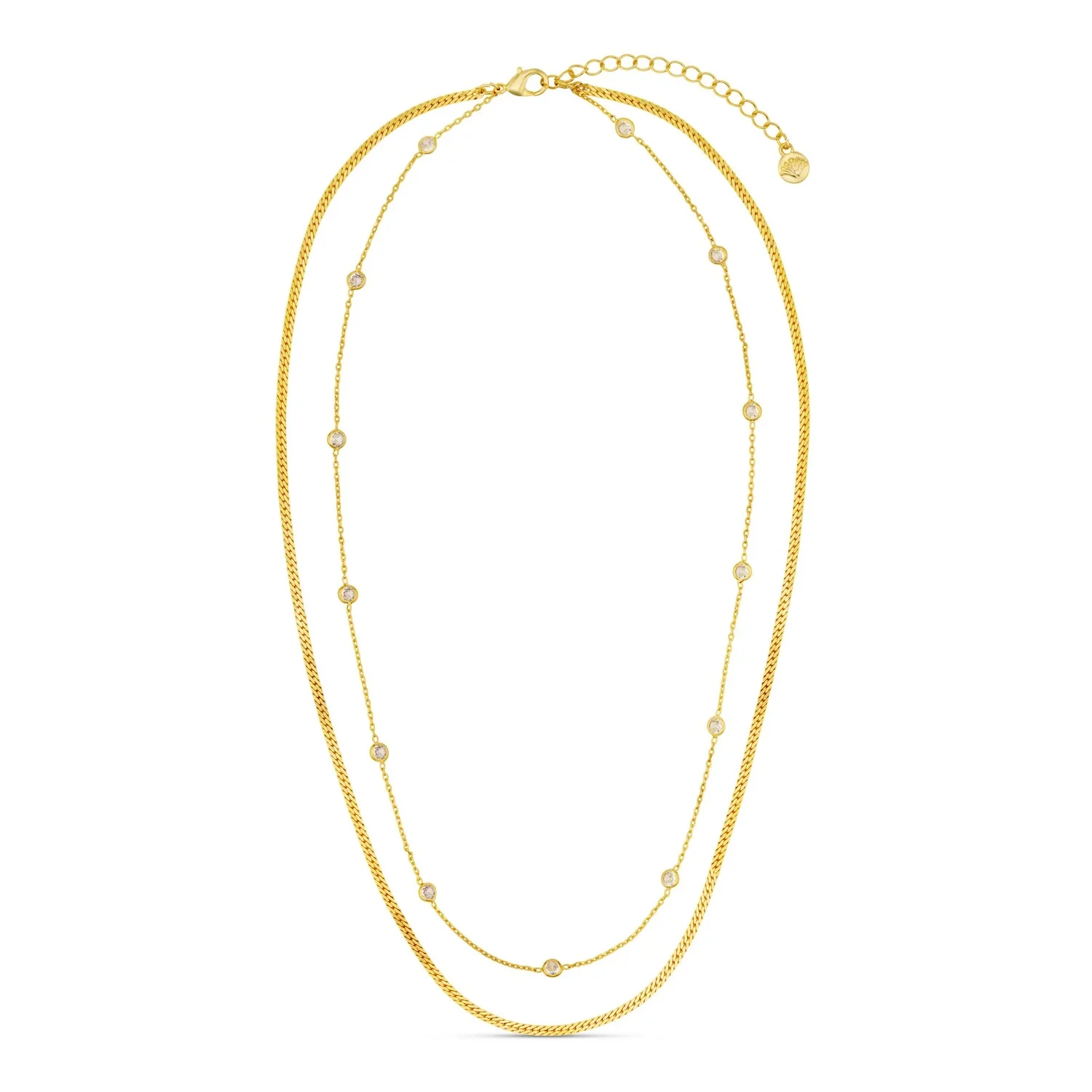 Gull Stationed Crystal Necklace