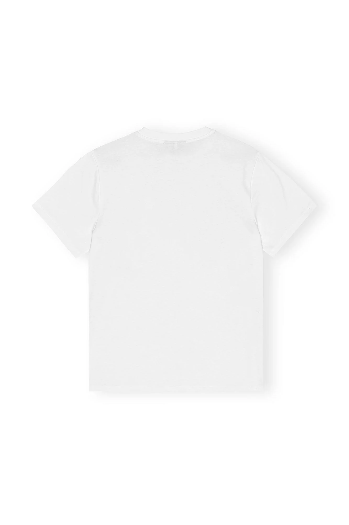 Hvit  Basic Jersey Cherry Relaxed T-shirt - Image 3