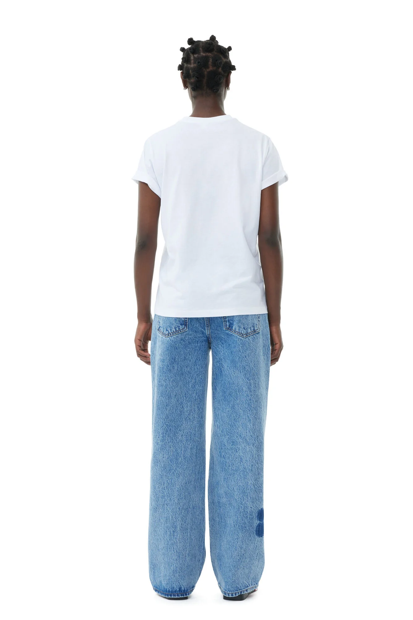 Hvit Cherry relaxed t-shirt - Image 5