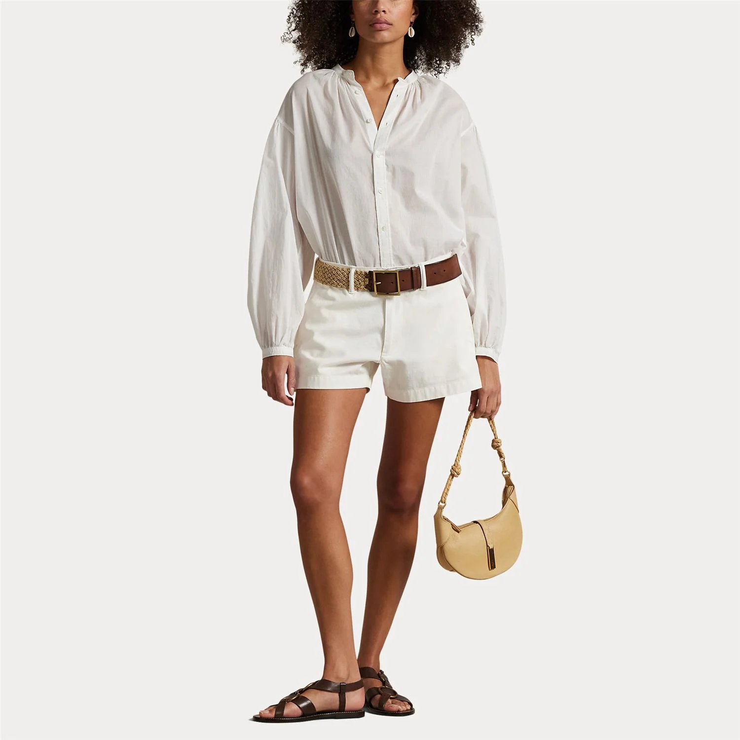 Hvit Chinos Shorts - Image 8