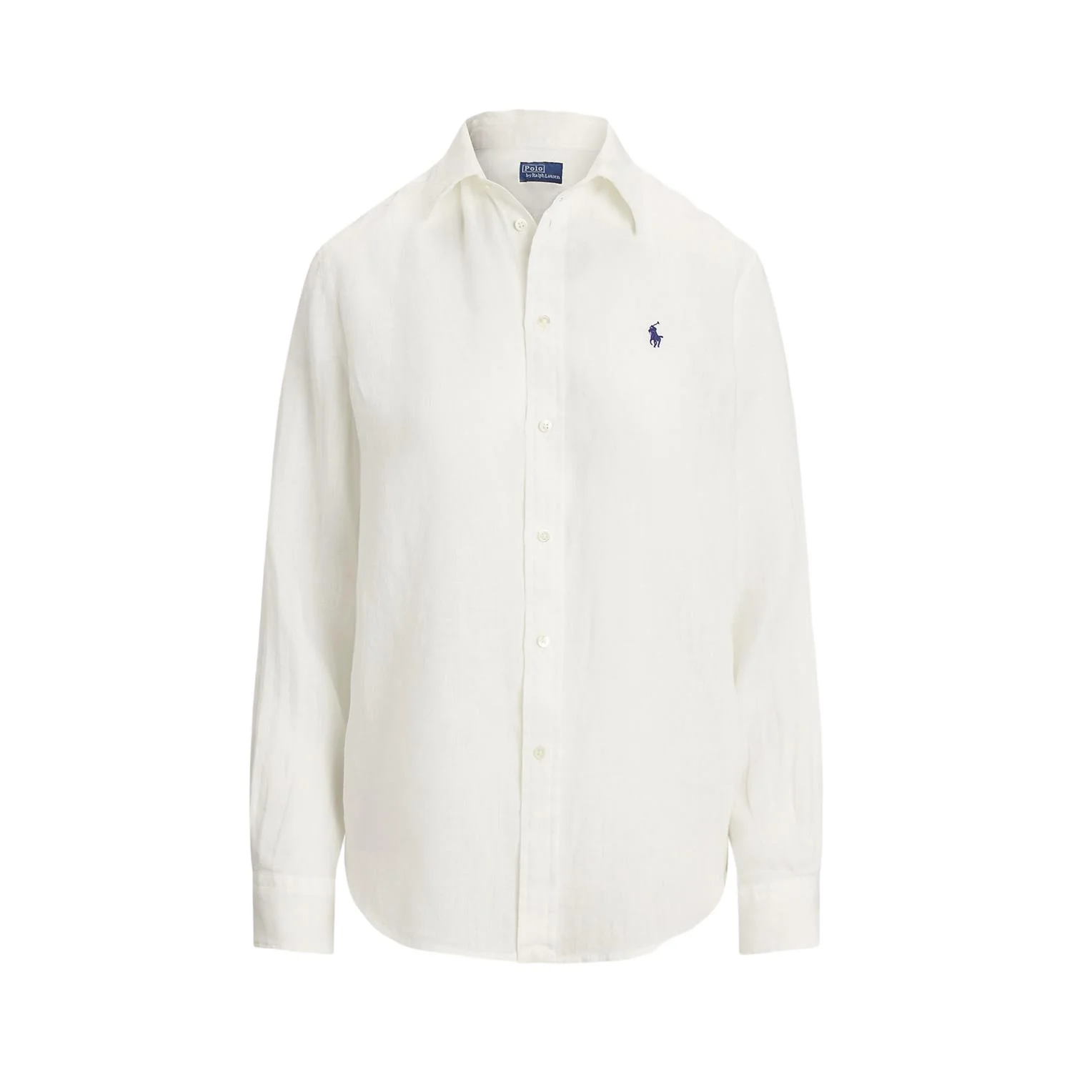 Hvit Classic Fit Linen Shirt