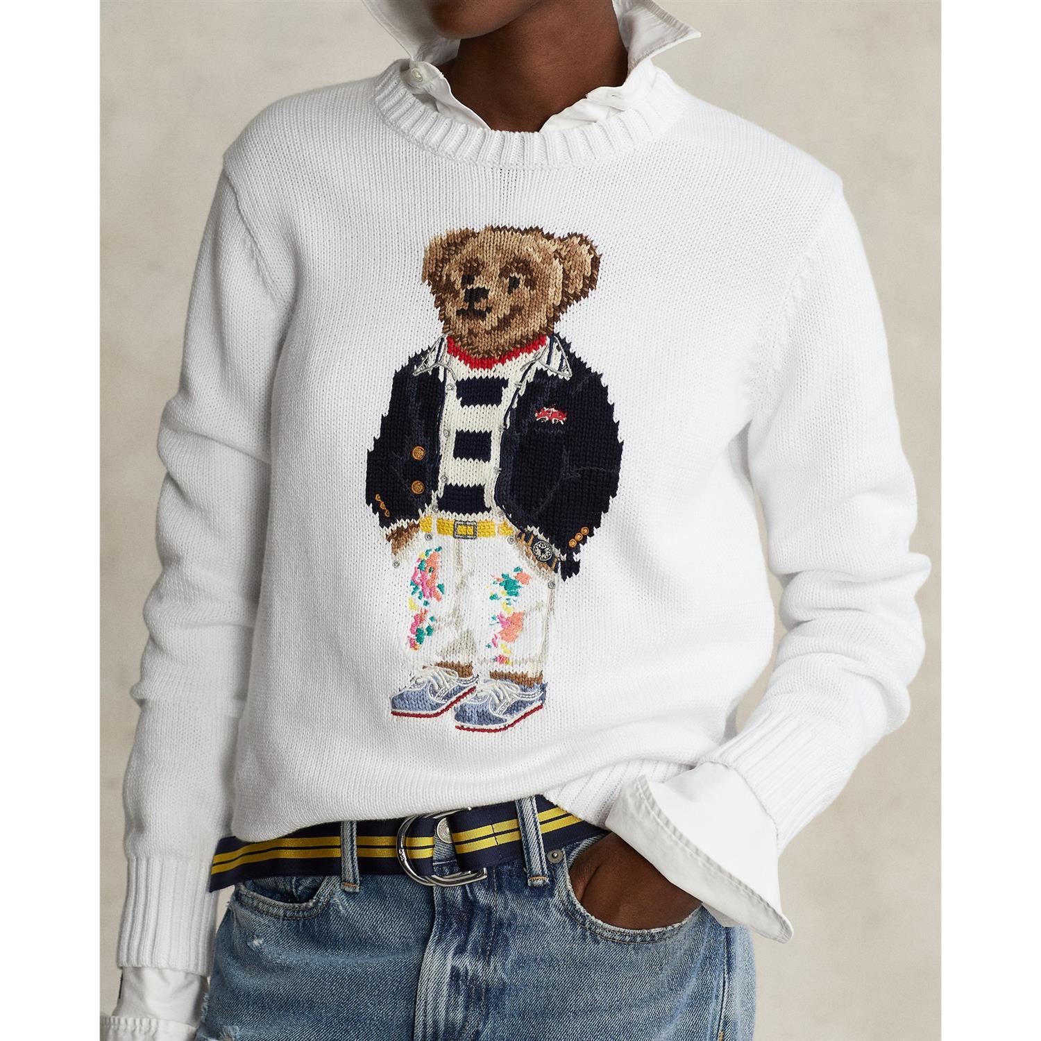 Hvit CLR SHP BR Pullover - Image 4