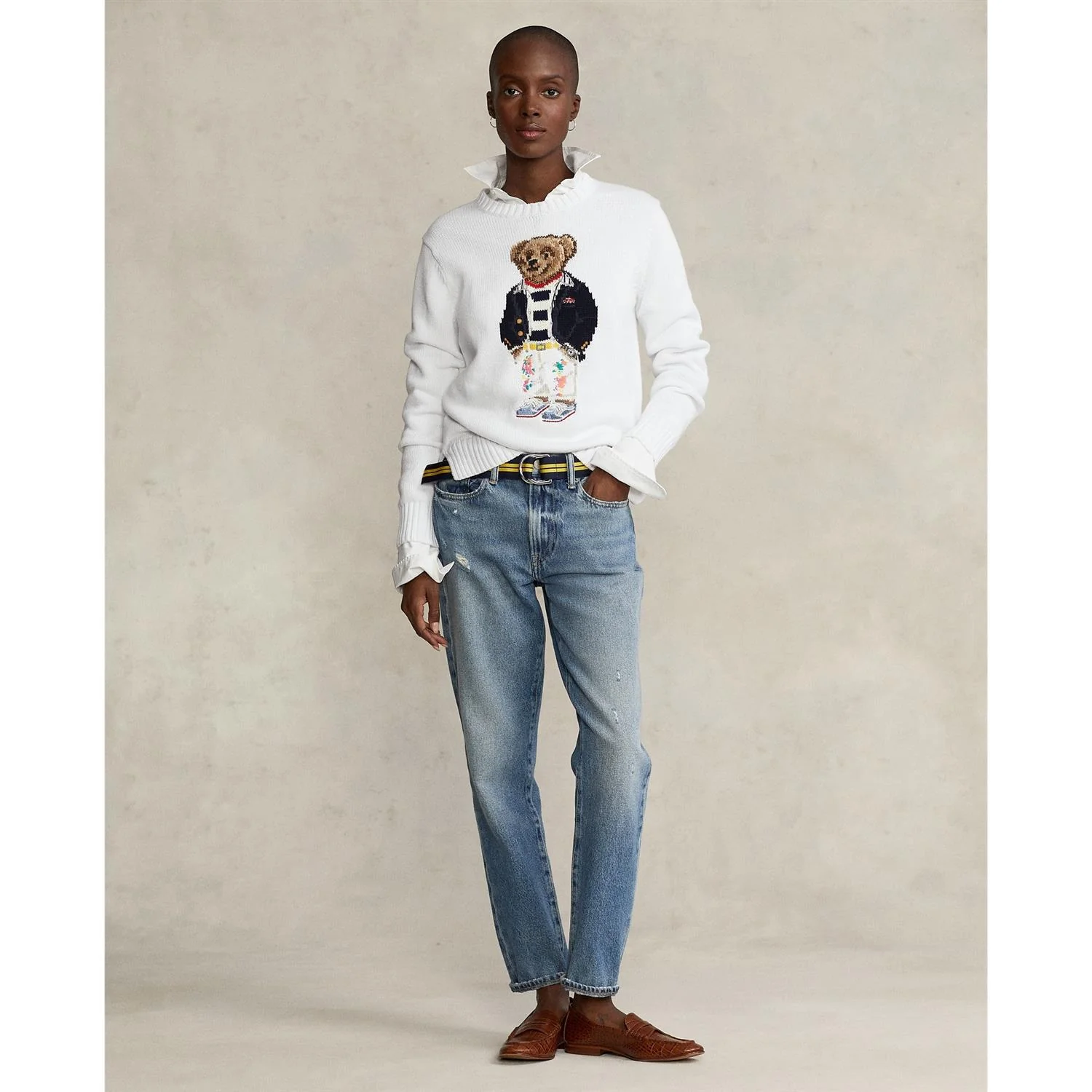 Hvit CLR SHP BR Pullover - Image 7