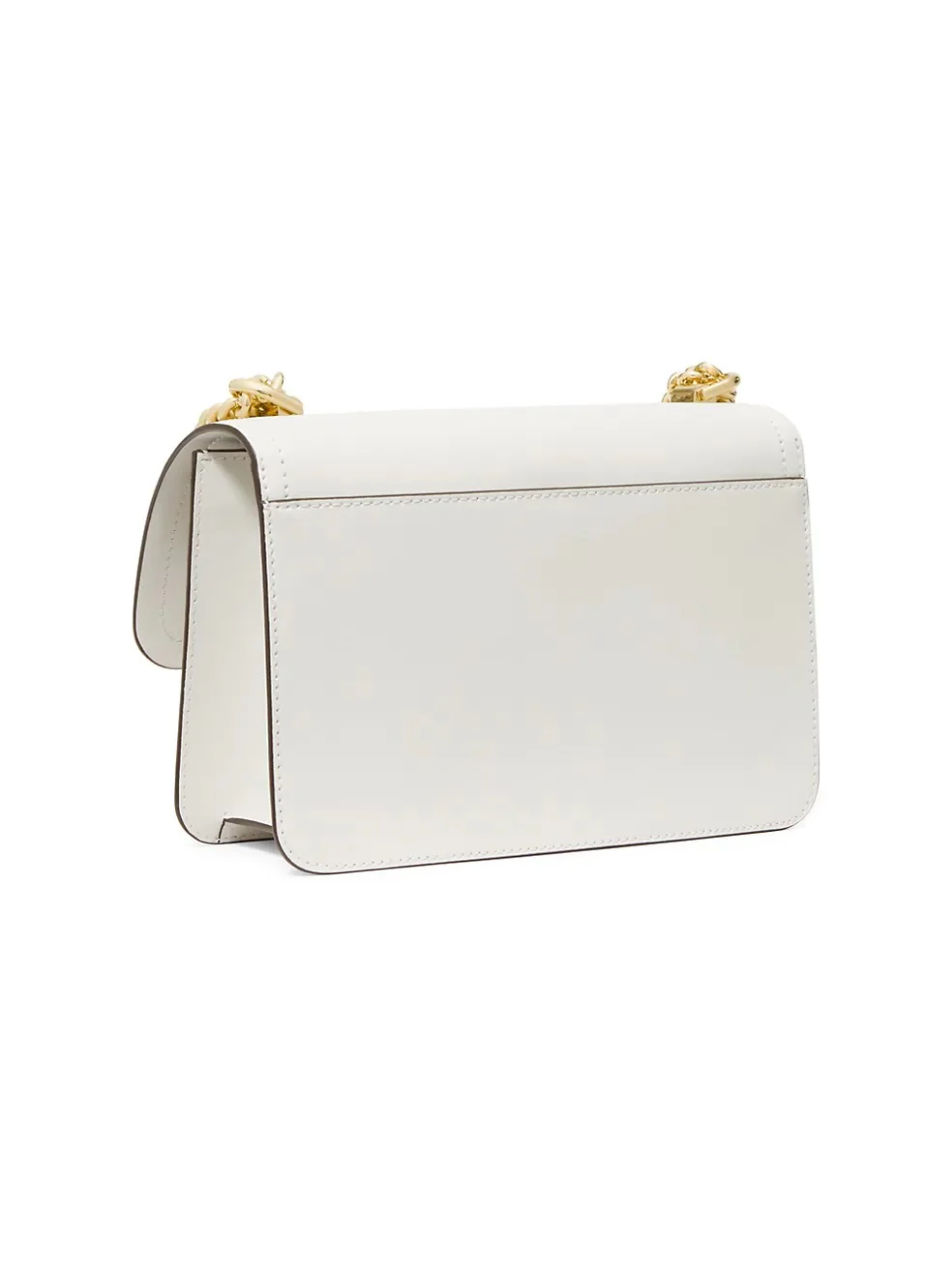 Hvit Heather Large Leather Shoulder Bag - Image 3