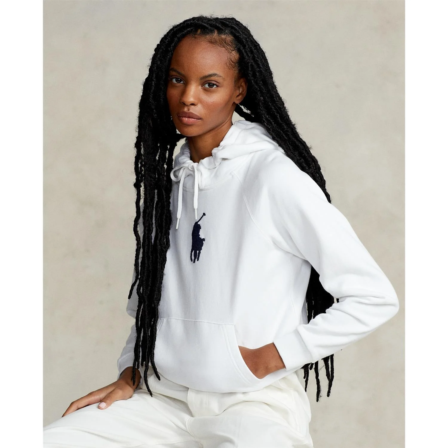 Hvit Hoodie - Image 8