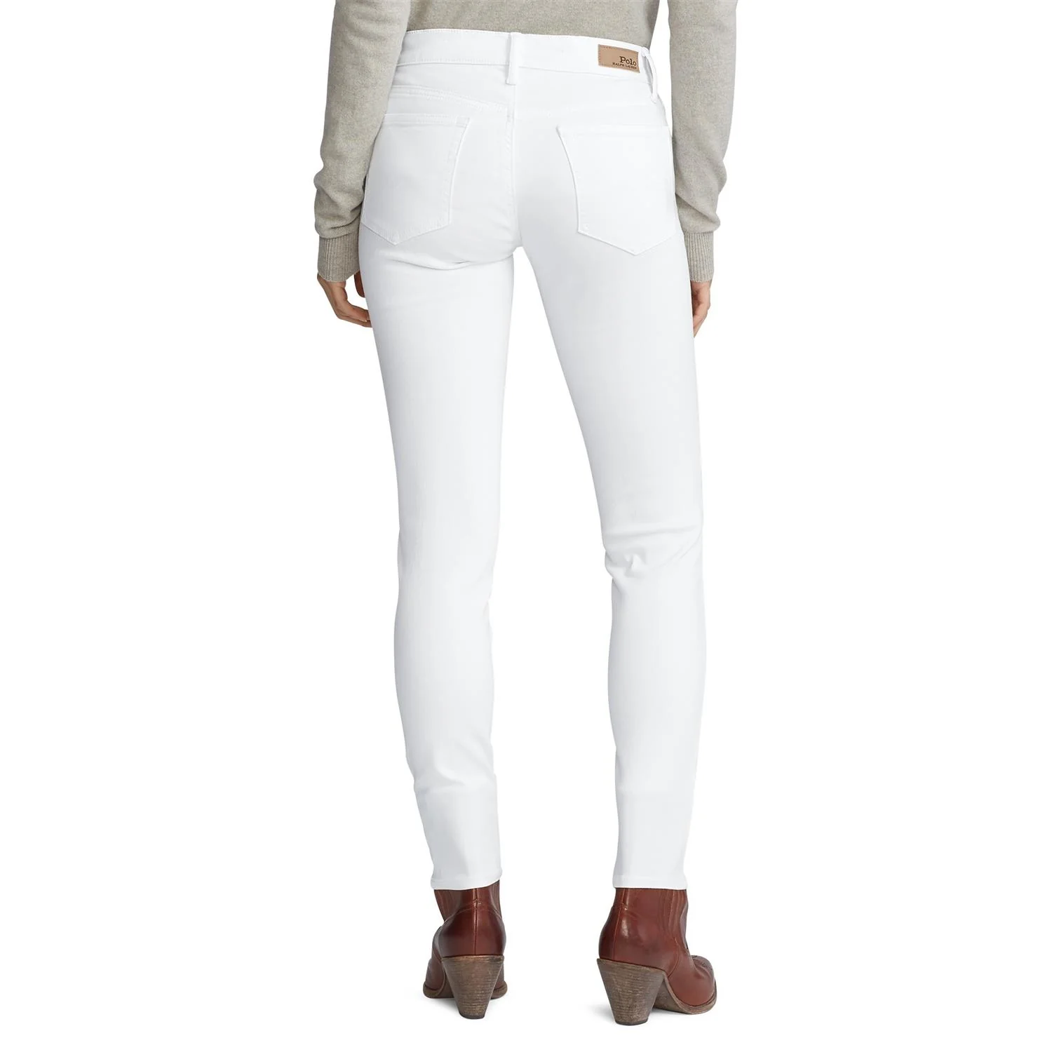 Hvit Tomp MR Skinny Denim Jeans - Image 3