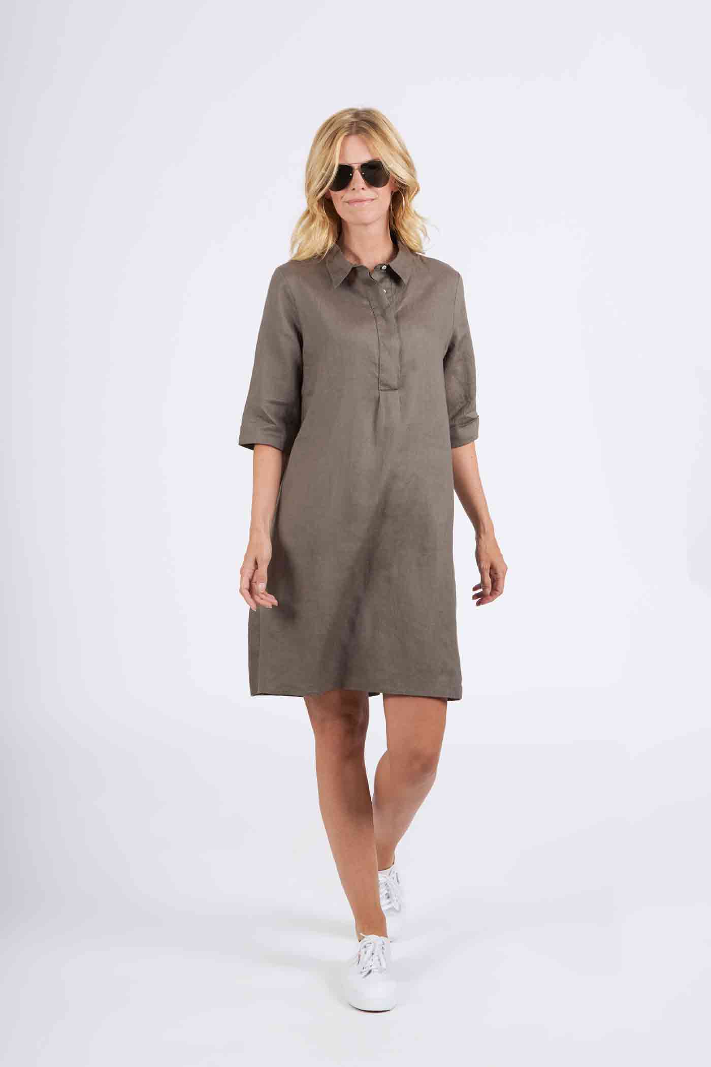 Khaki Hadley kjole