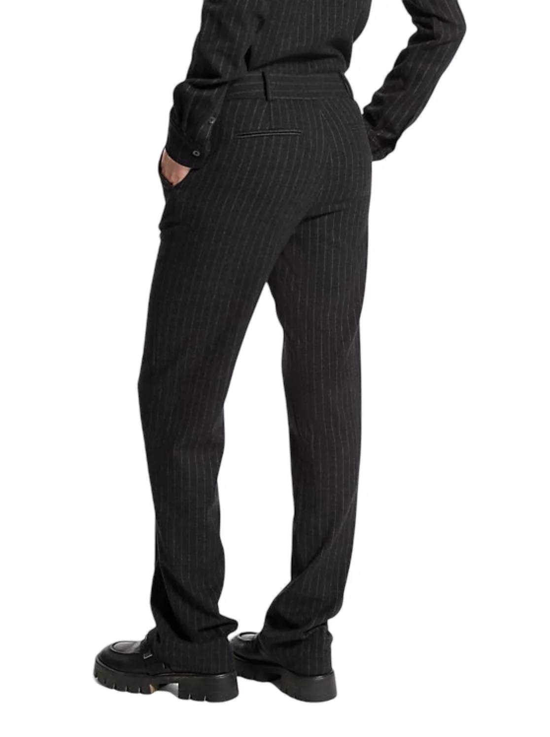 Koksgrå pinstripe Trousers - Image 2