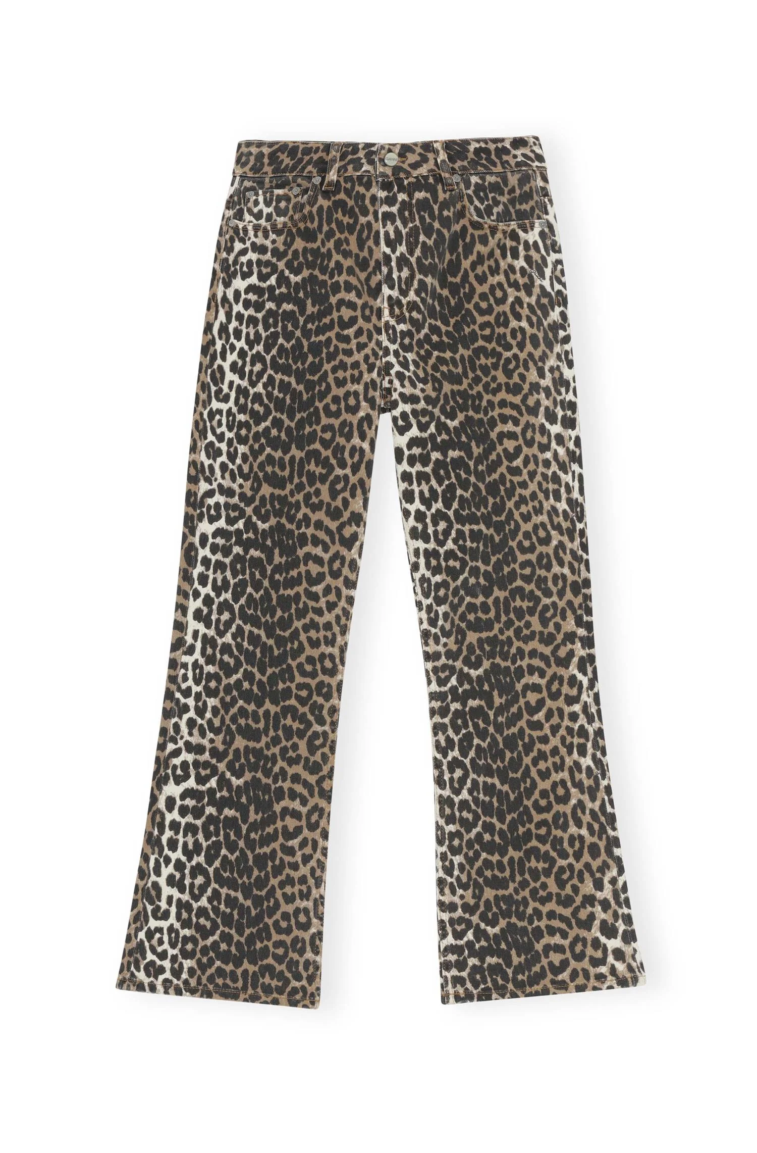 Leomønstret Betzy Cropped jeans