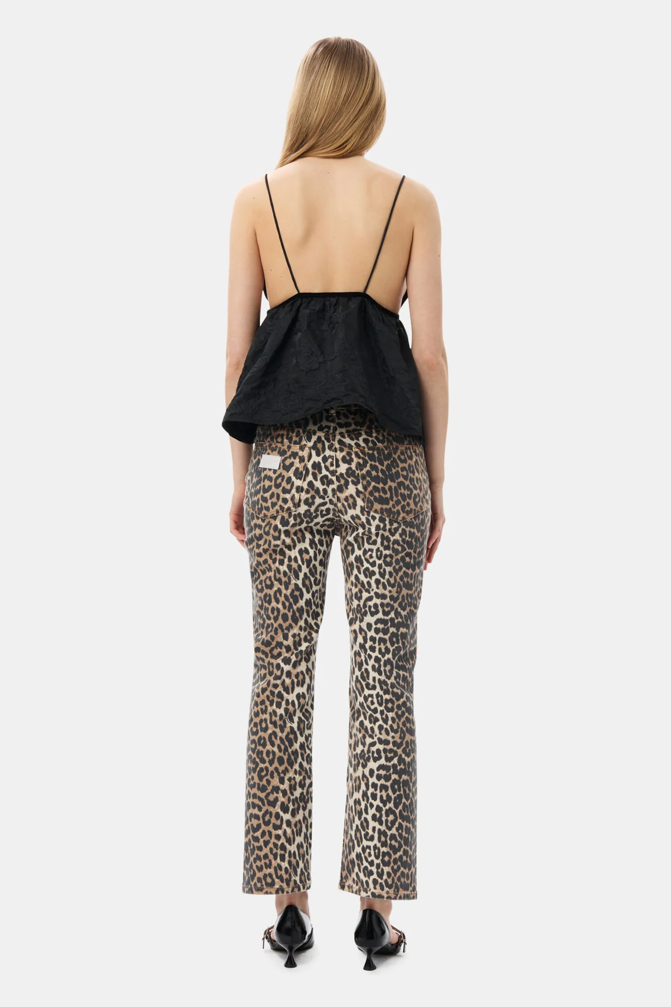 Leomønstret Betzy Cropped jeans - Image 4