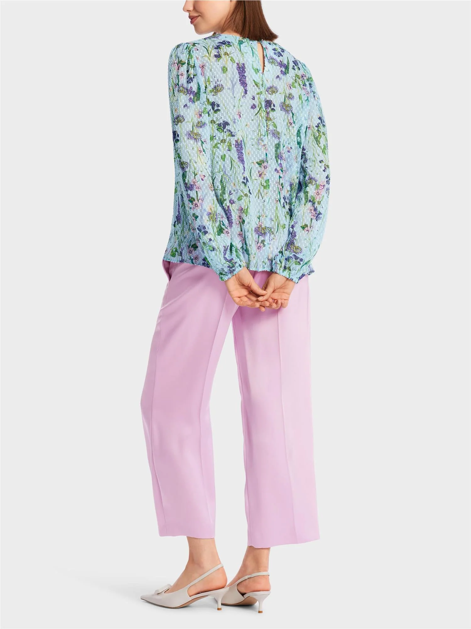 Lyseblå Blouse in floral design - Image 8