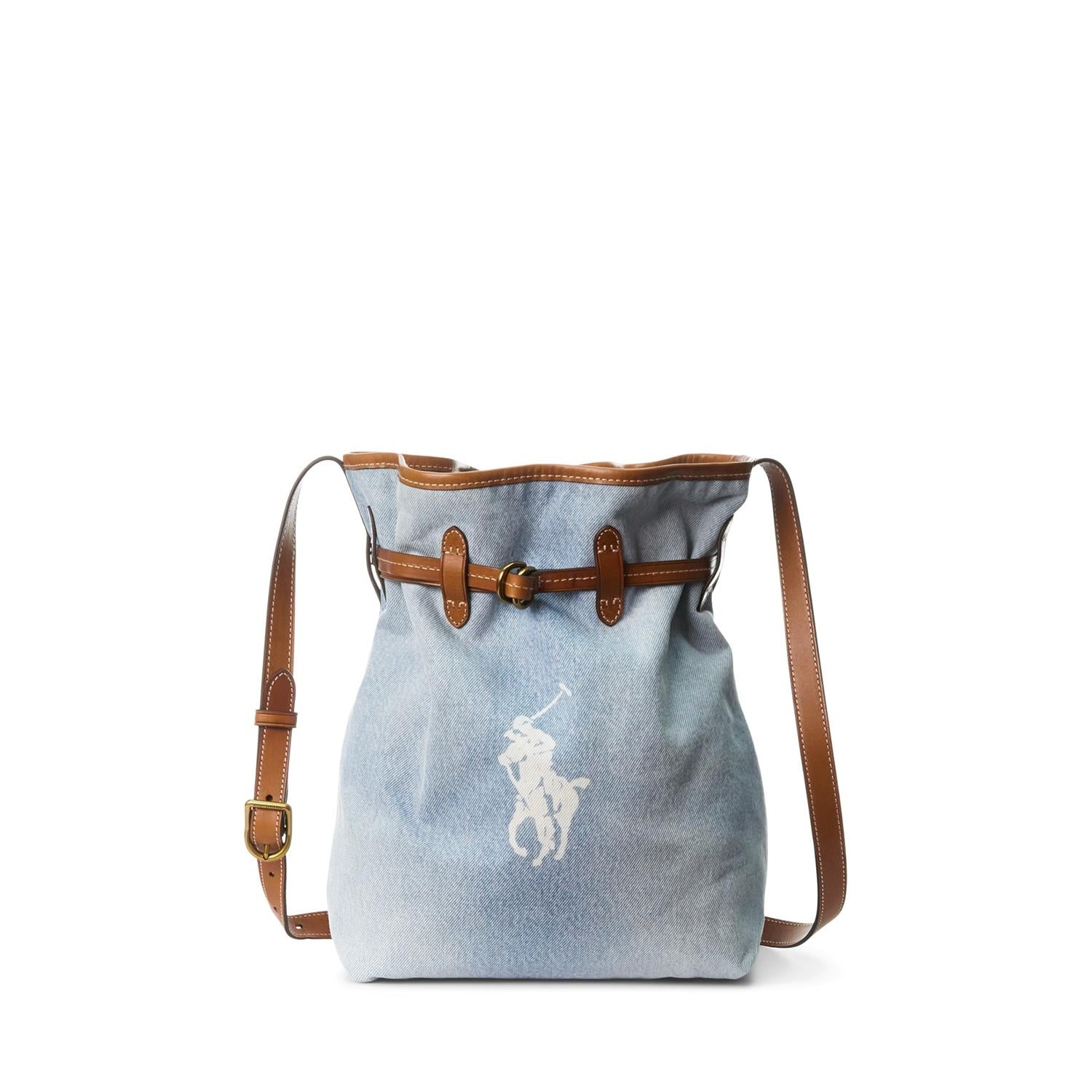 Lyseblå Bucket bag medium