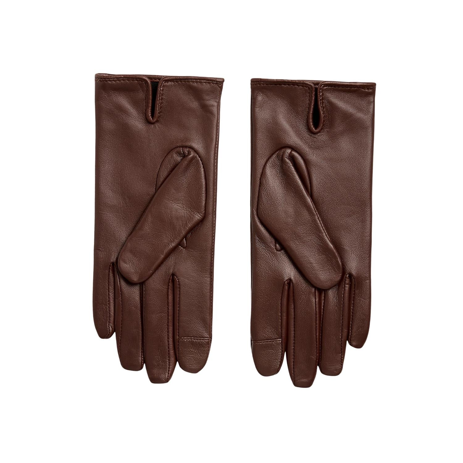 Mahogny Logo Embrossedd Sheepskin Teck Gloces - Image 2