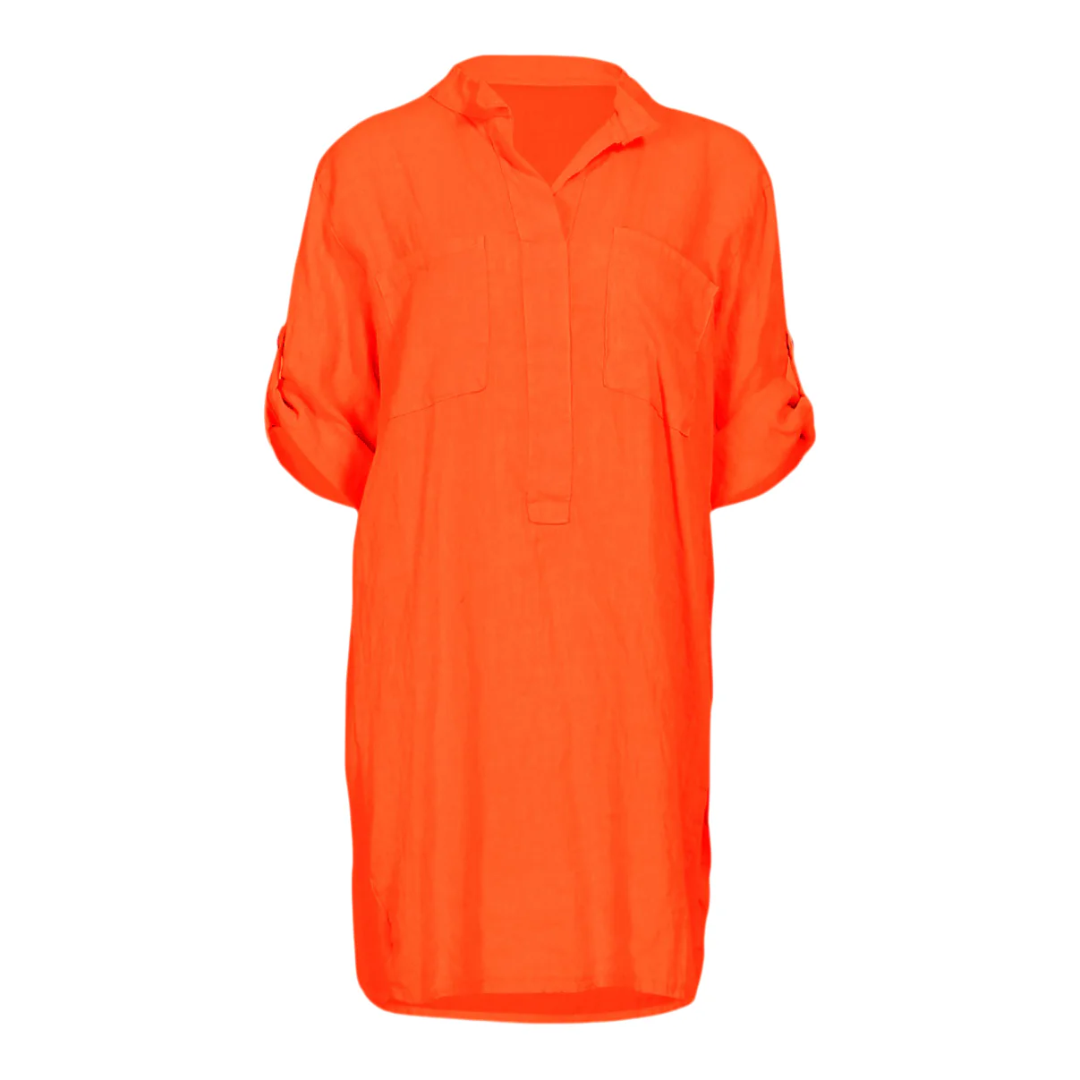Mette Linen Solid Tunic