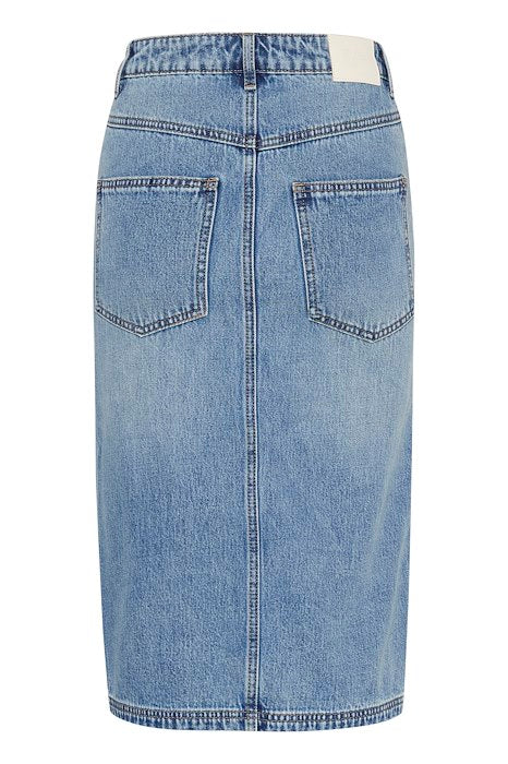Mid blue GZlayza pencil skirt - Image 4