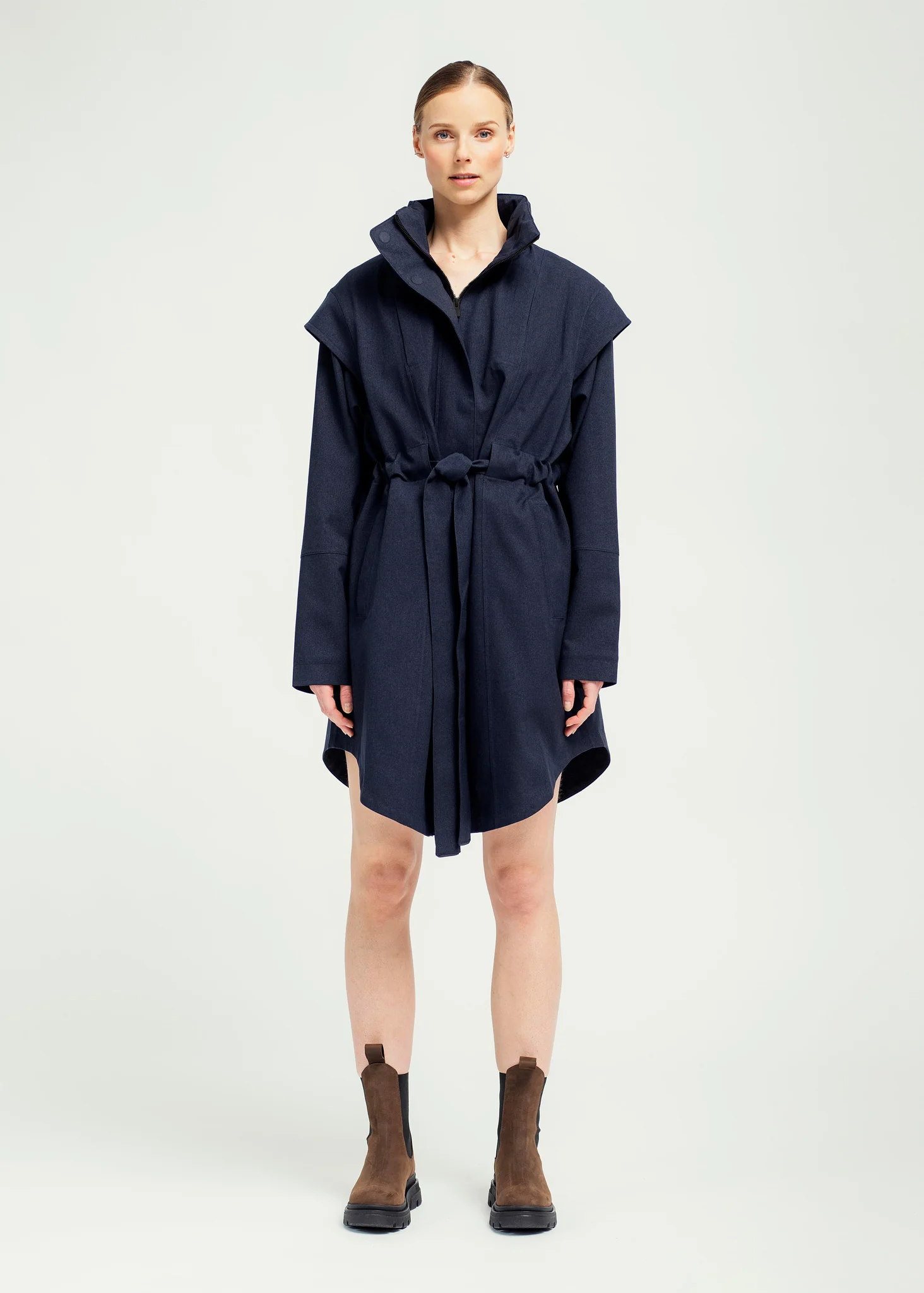 Mørkeblå Monsun Coat - Image 2