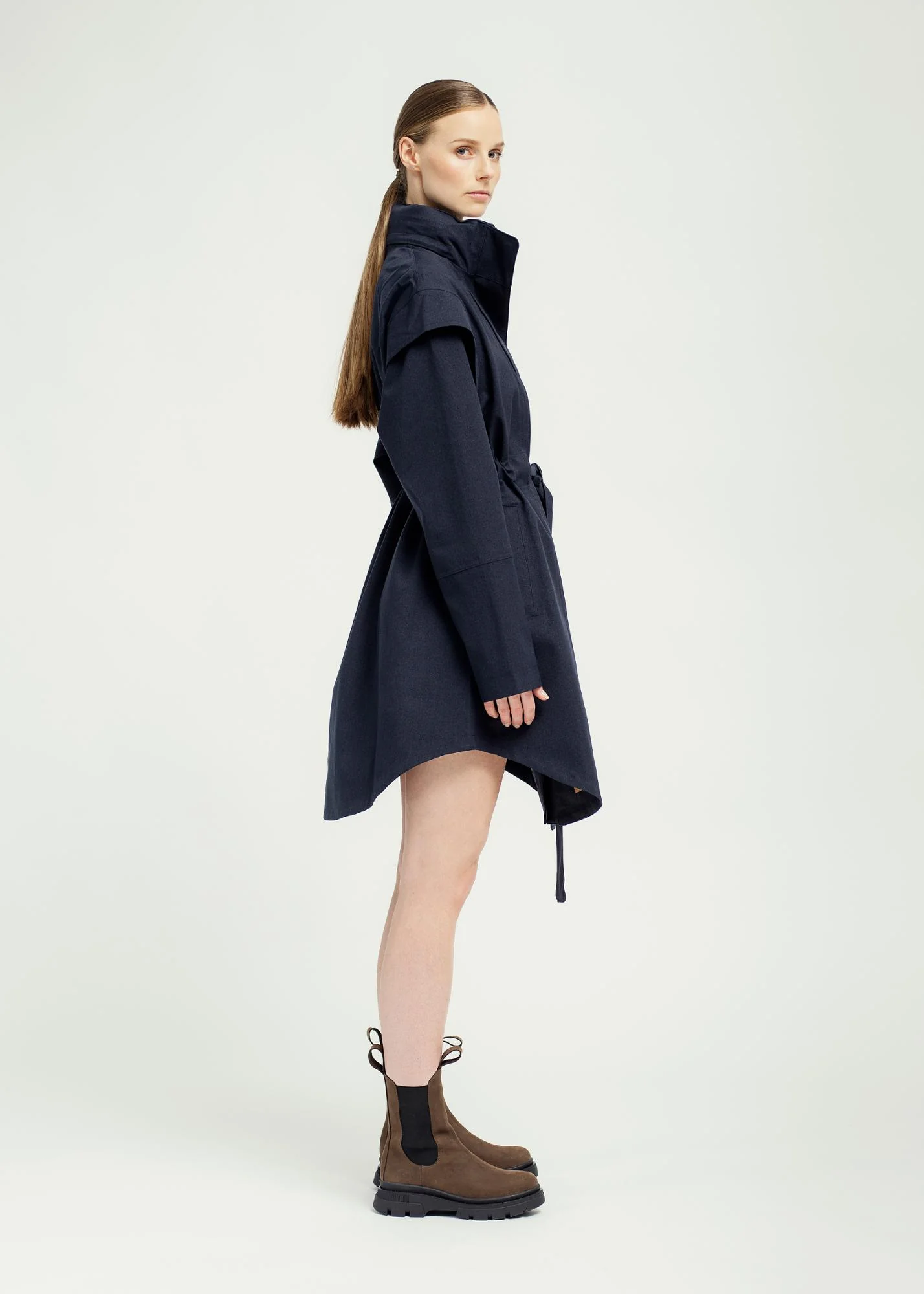 Mørkeblå Monsun Coat - Image 3