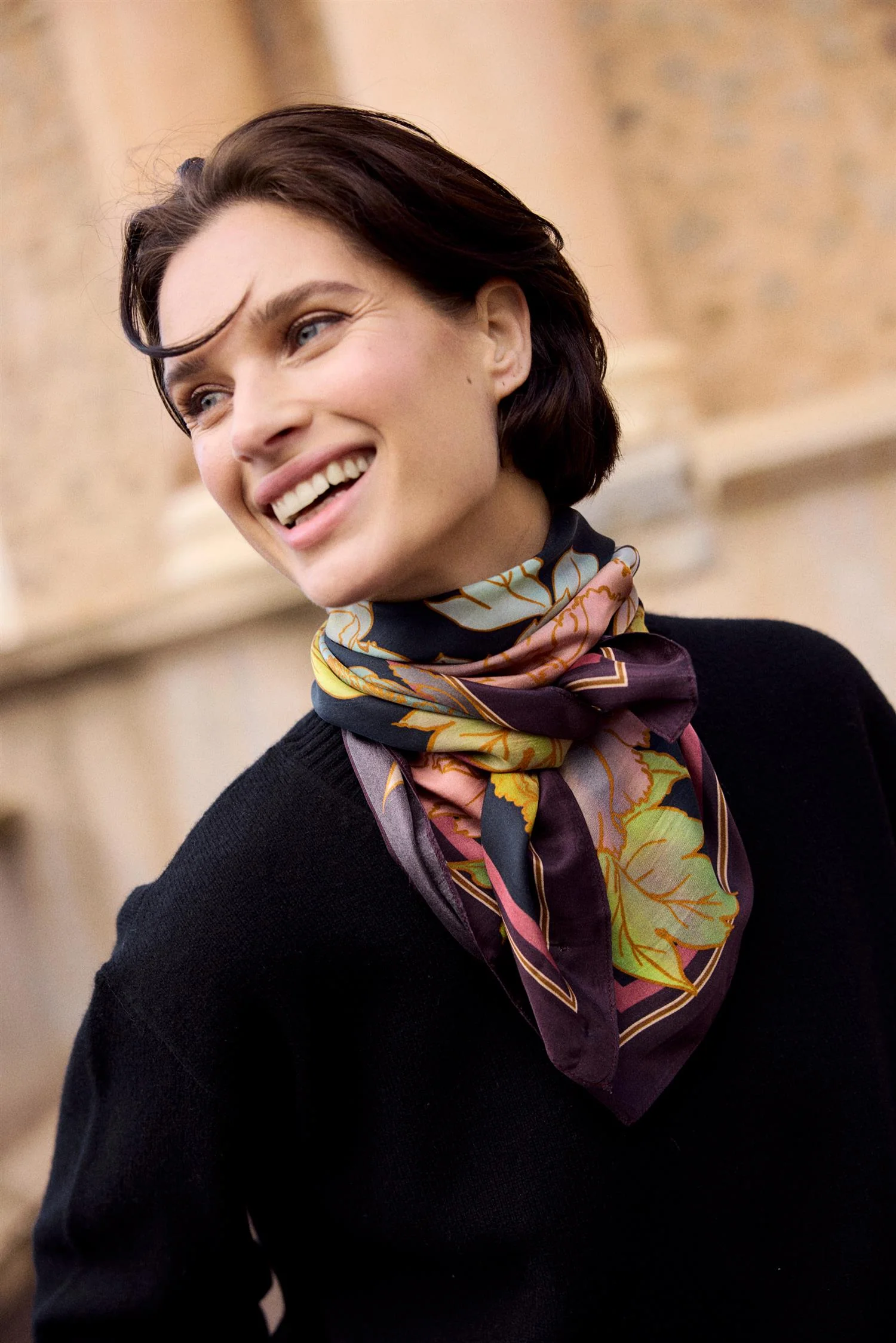Multi Timeless Silk Scarf - Image 2