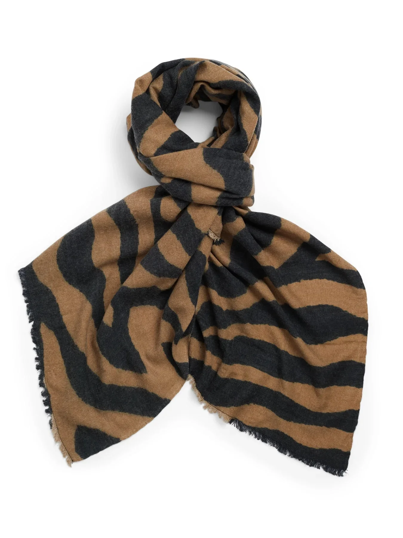 Multi Zebra Camel Scarf